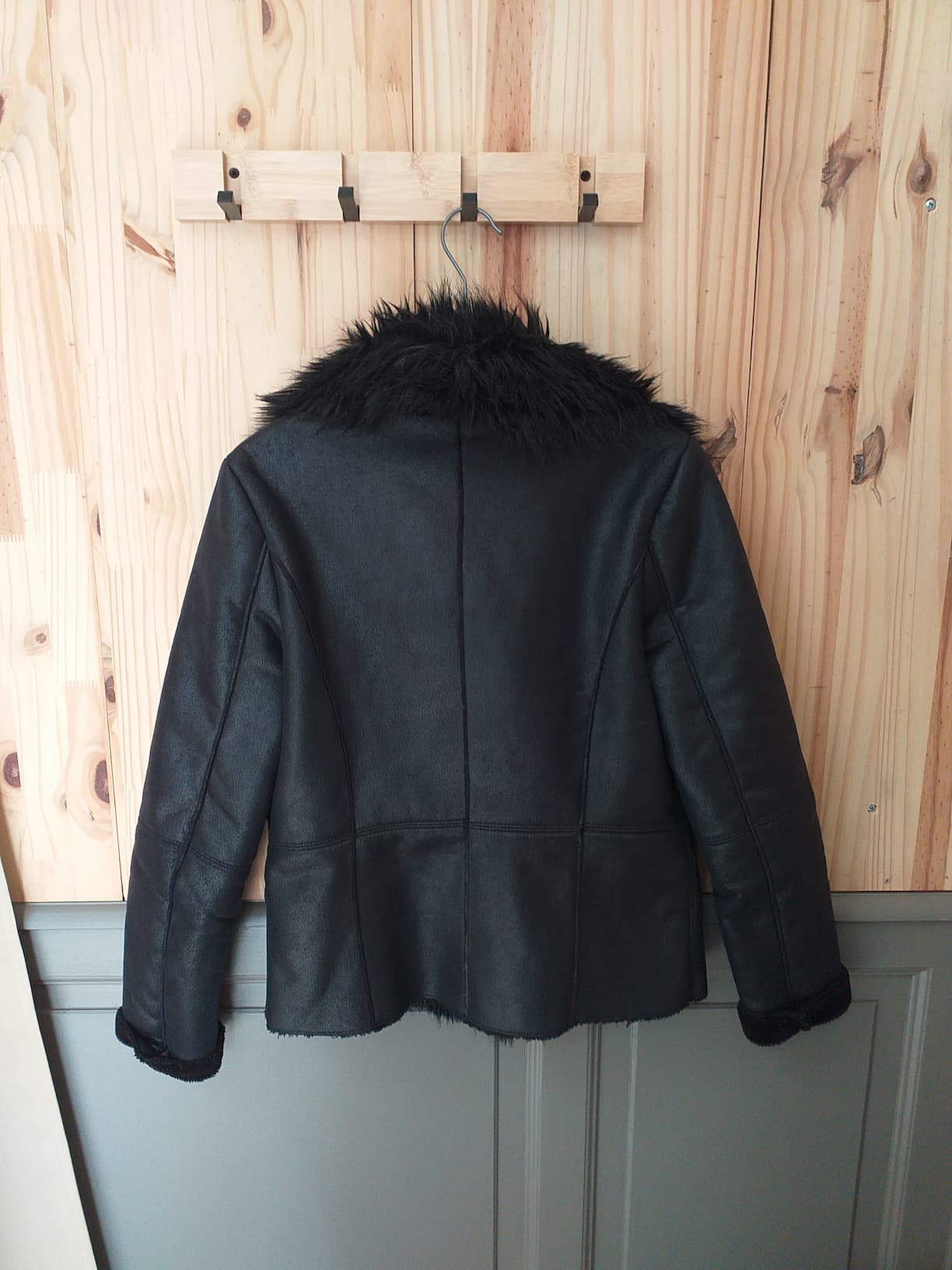 Veste Noire Polyester Femme M IKKS - vue arrière | Friperie Vintage Seconde Cool Frip