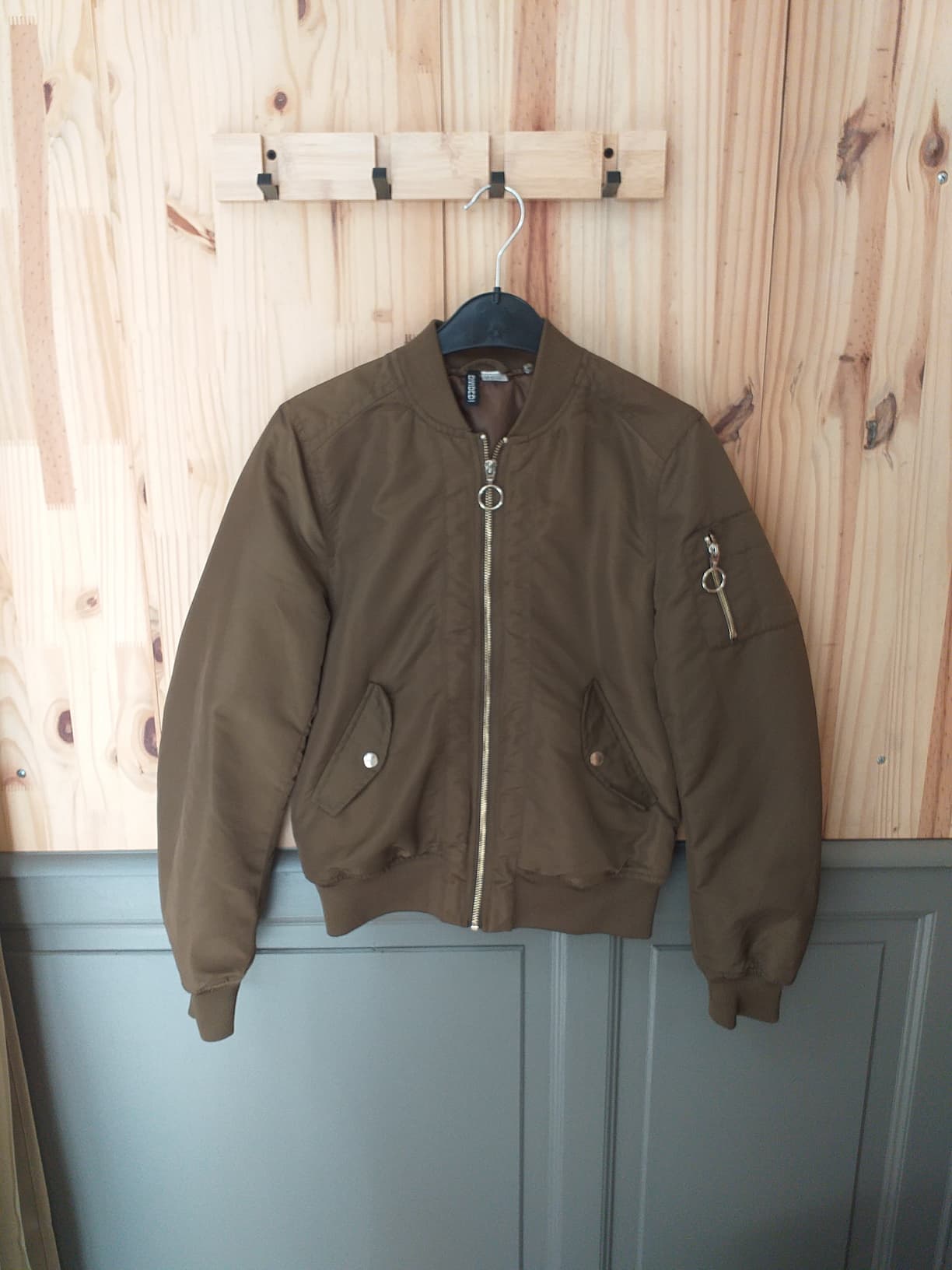 Bombers Noir XS Coton Polyamide Élasthane Femme - vue devant | Friperie Vintage Seconde Cool Frip