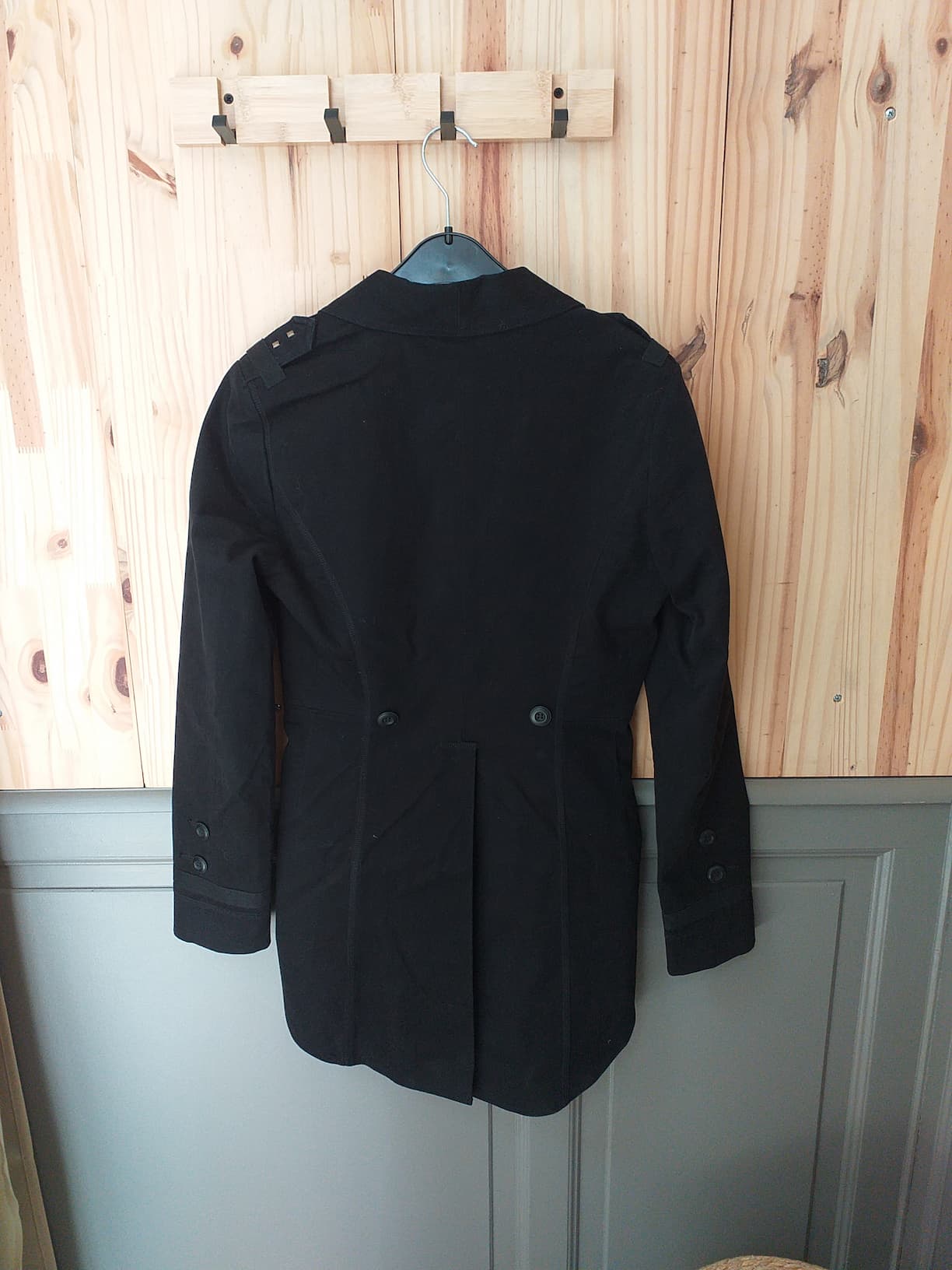 Veste Costume Noire L Coton Femme - vue arrière | Friperie Vintage Seconde Cool Frip