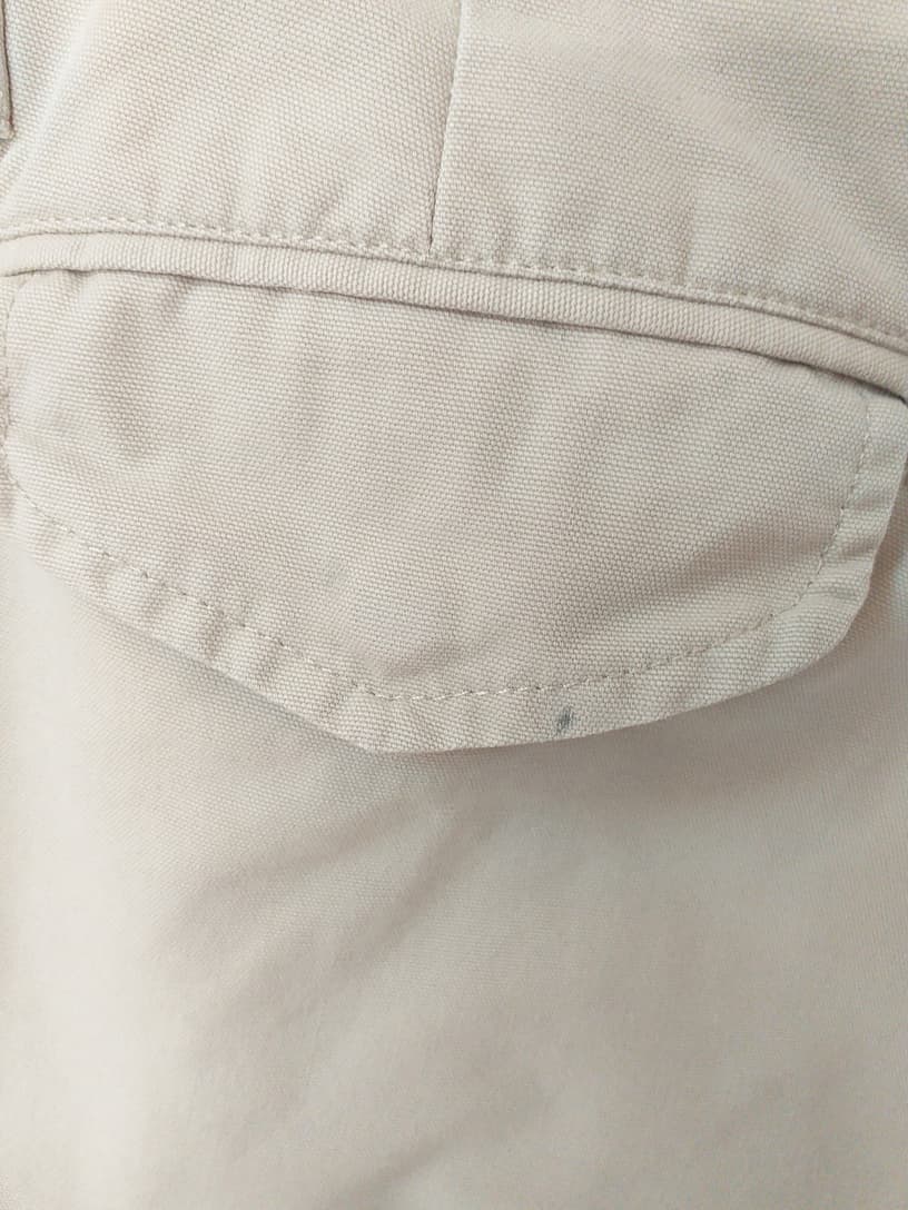 Cargo Beige Coton Homme XXL Old River - détail poche | Friperie Vintage Seconde Cool Frip