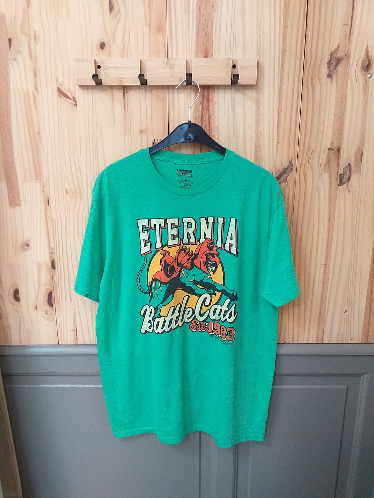 T-shirt Vert Coton Homme L American Classics | Friperie Vintage Seconde Cool Frip