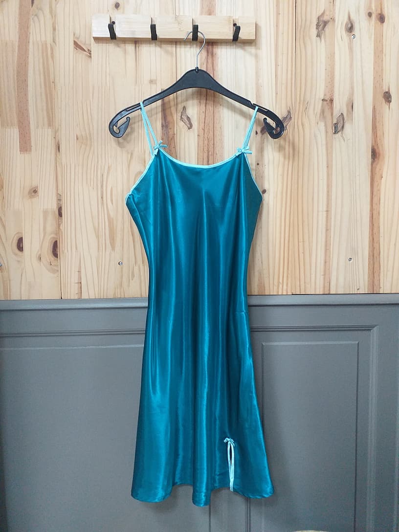 Nuisette Turquoise Polyester Femme XL | Friperie Vintage Seconde Cool Frip