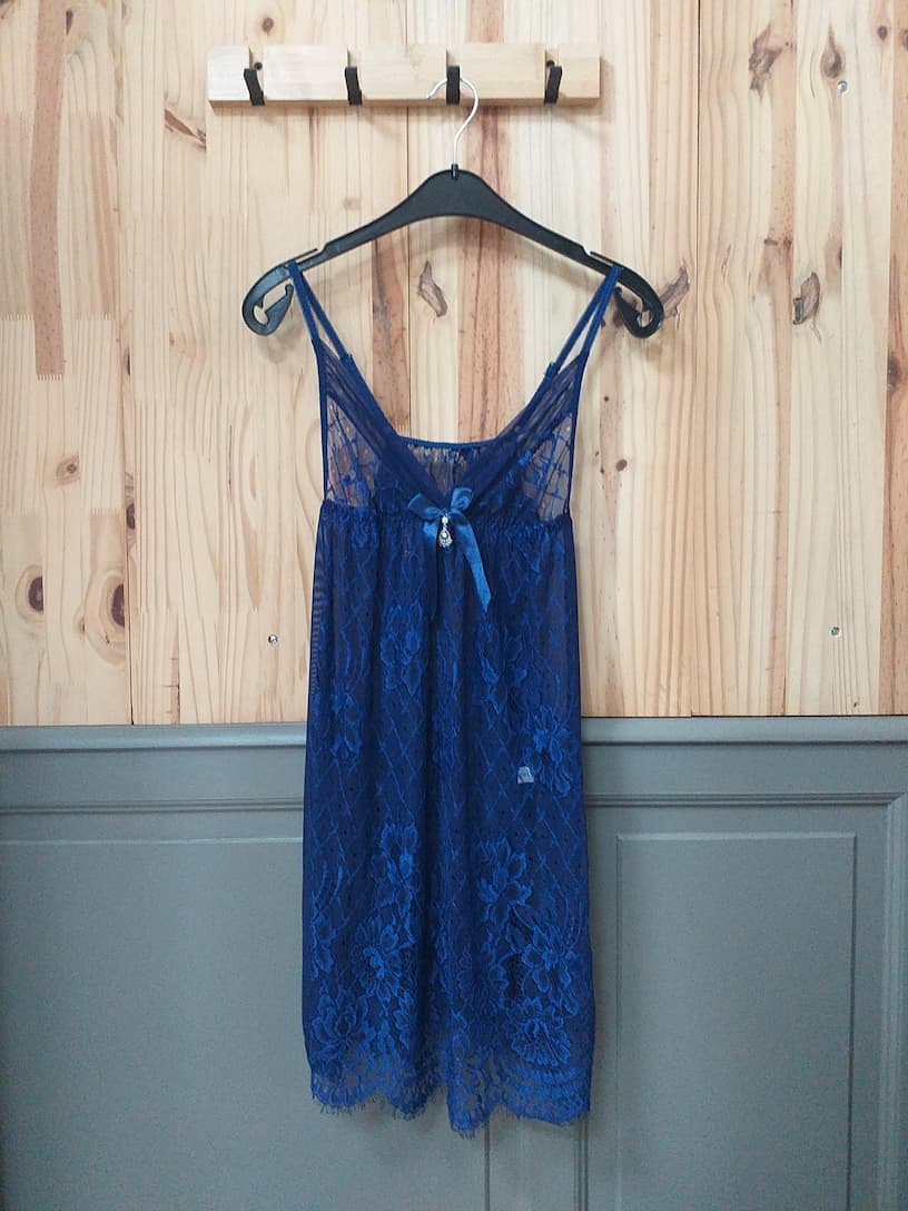 Nuisette Bleu Roi Polyamide Femme TU | Friperie Vintage Seconde Cool Frip