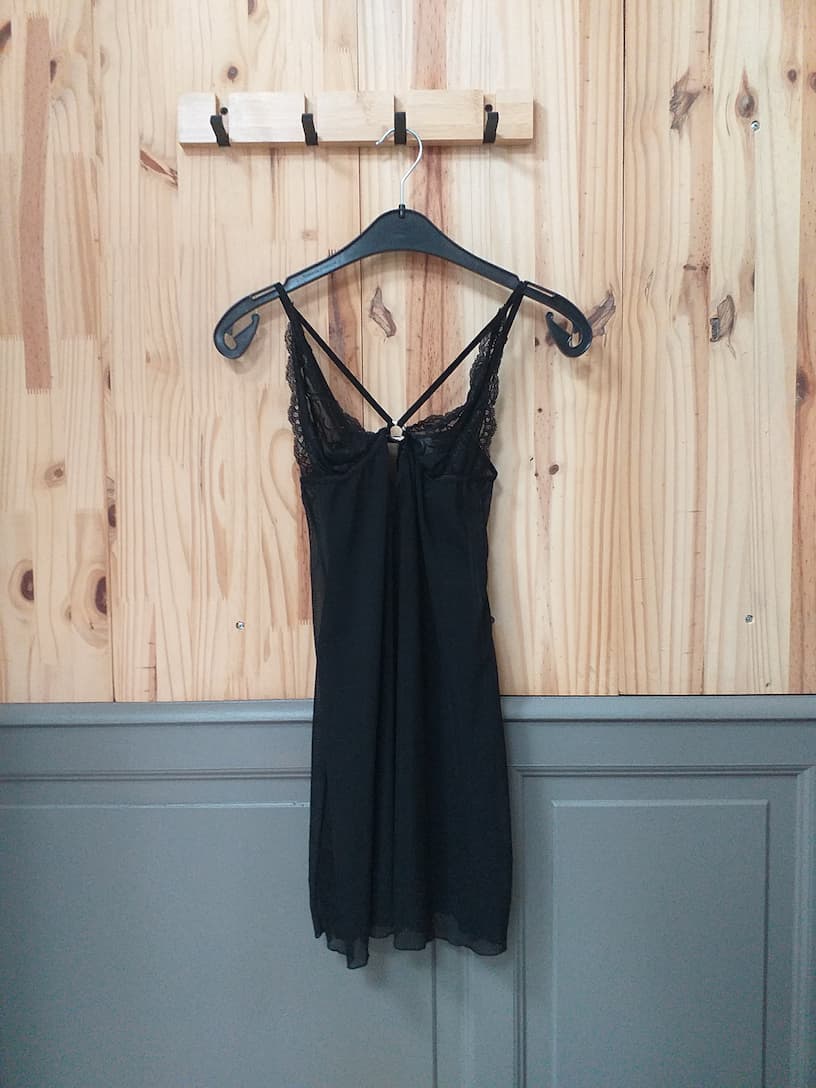 Nuisette Noir Femme XXL | Friperie Vintage Seconde Cool Frip