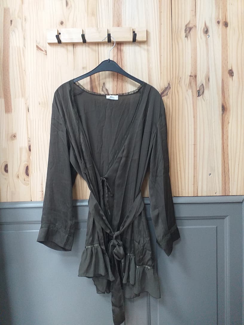 Déshabillé Marron Polyester Femme M | Friperie Vintage Seconde Cool Frip