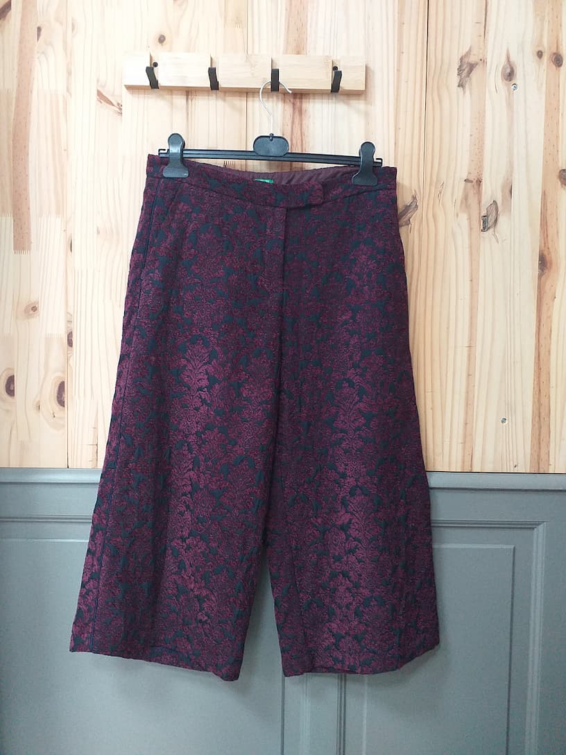 Pantalon Velours Mauve XL Benetton | Friperie Vintage Seconde Cool Frip