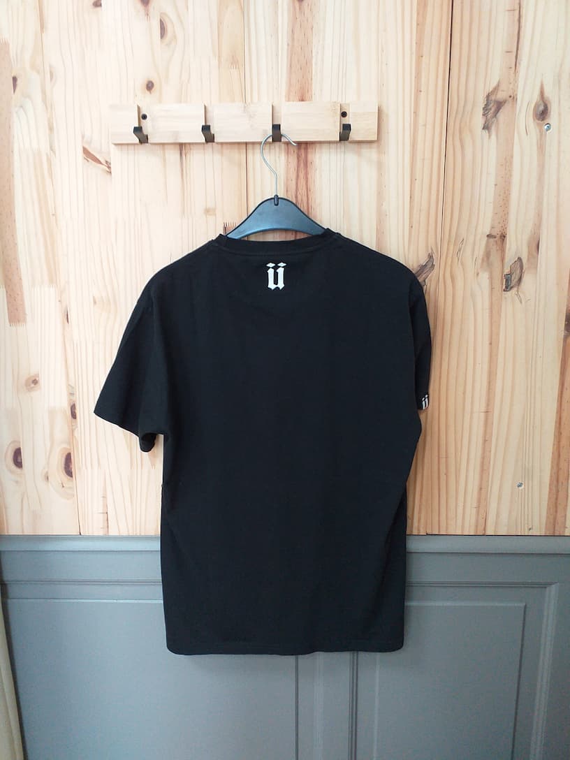 T-shirt Noir Homme L Unkut - vue arrière | Friperie Vintage Seconde Cool Frip