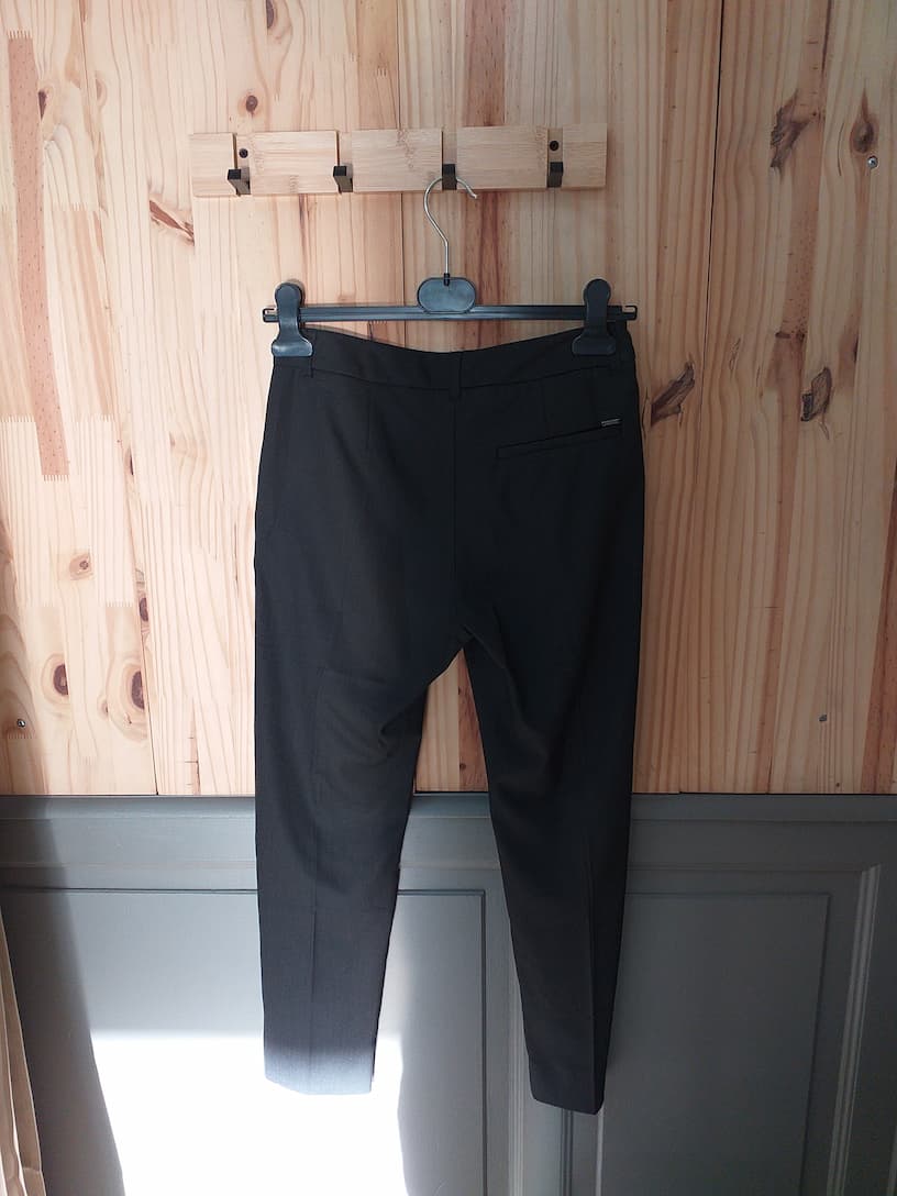 Pantalon Fluide Noir Femme S - vue arrière | Friperie Vintage Seconde Cool Frip