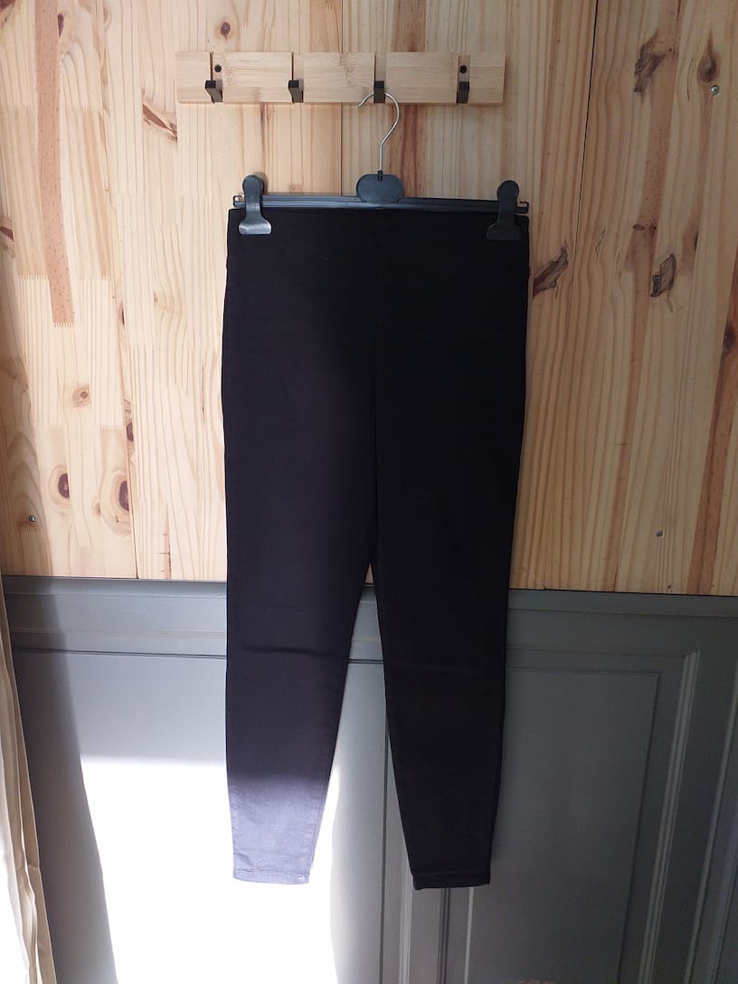 Pantalon Fluide Noir Femme L | Friperie Vintage Seconde Cool Frip