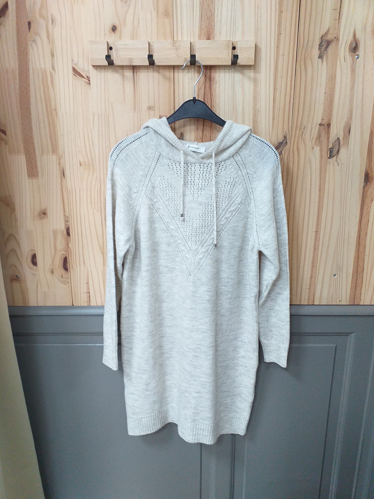 Robe Tricot M Beige Coton Femme Promod | Friperie Vintage Seconde Cool Frip