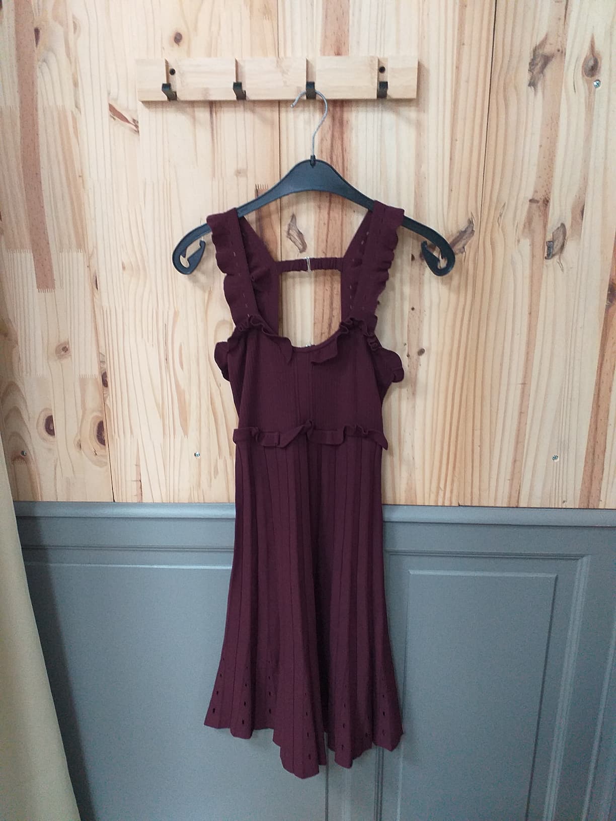 Robe Tricot XS Bordeaux Femme Sans marque - vue devant | Friperie Vintage Seconde Cool Frip