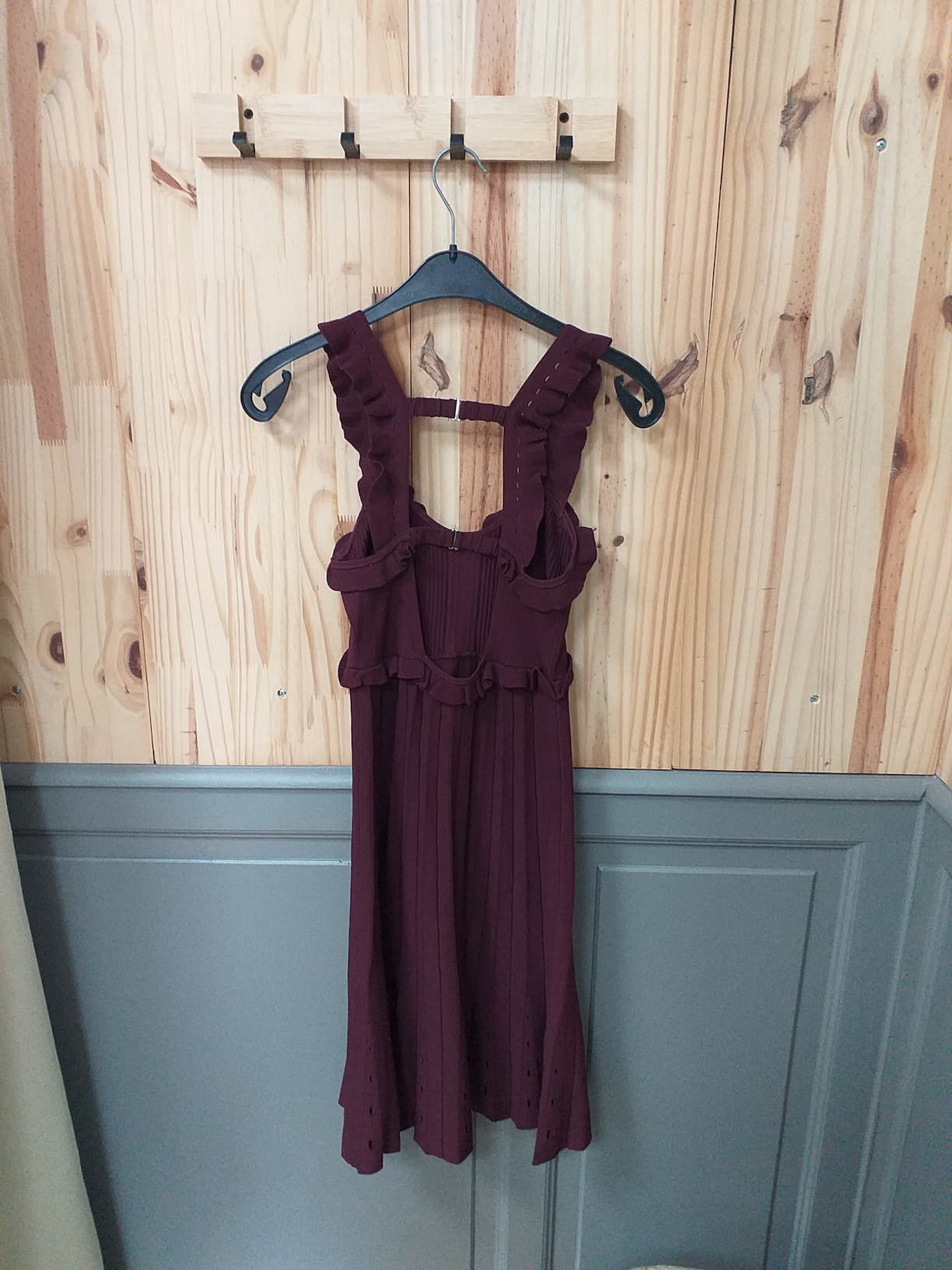 Robe Tricot XS Bordeaux Femme Sans marque - vue arrière | Friperie Vintage Seconde Cool Frip