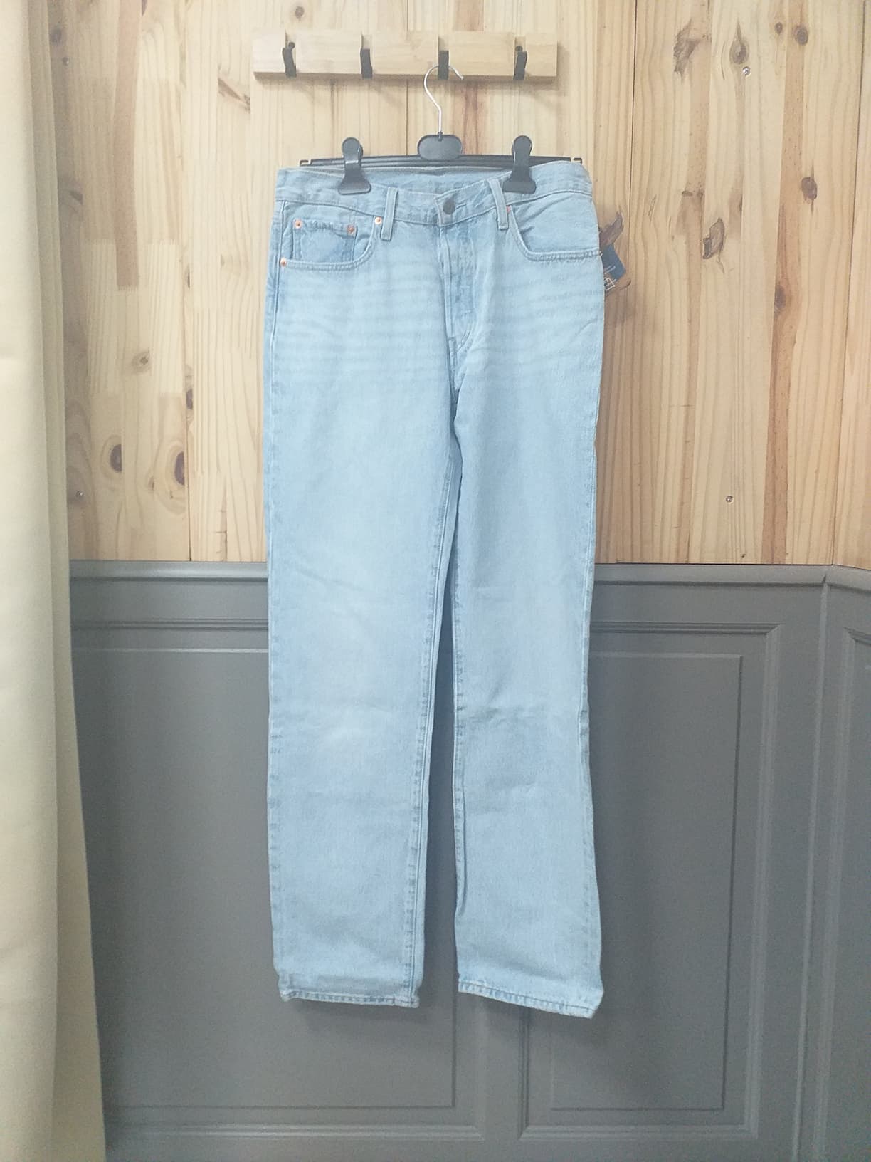 Jean W30-L34 Bleu Clair Coton Unisexe Levi's - vue devant | Friperie Vintage Seconde Cool Frip