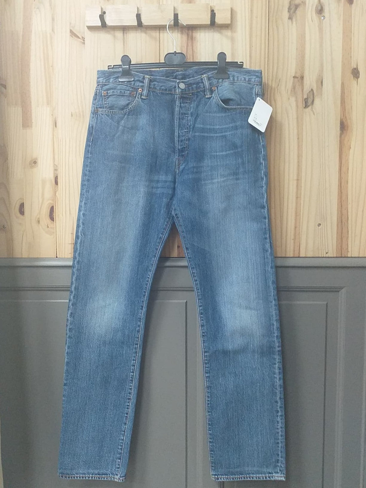 Jean W36-L36 Bleu Coton Unisexe Levi's - vue devant | Friperie Vintage Seconde Cool Frip