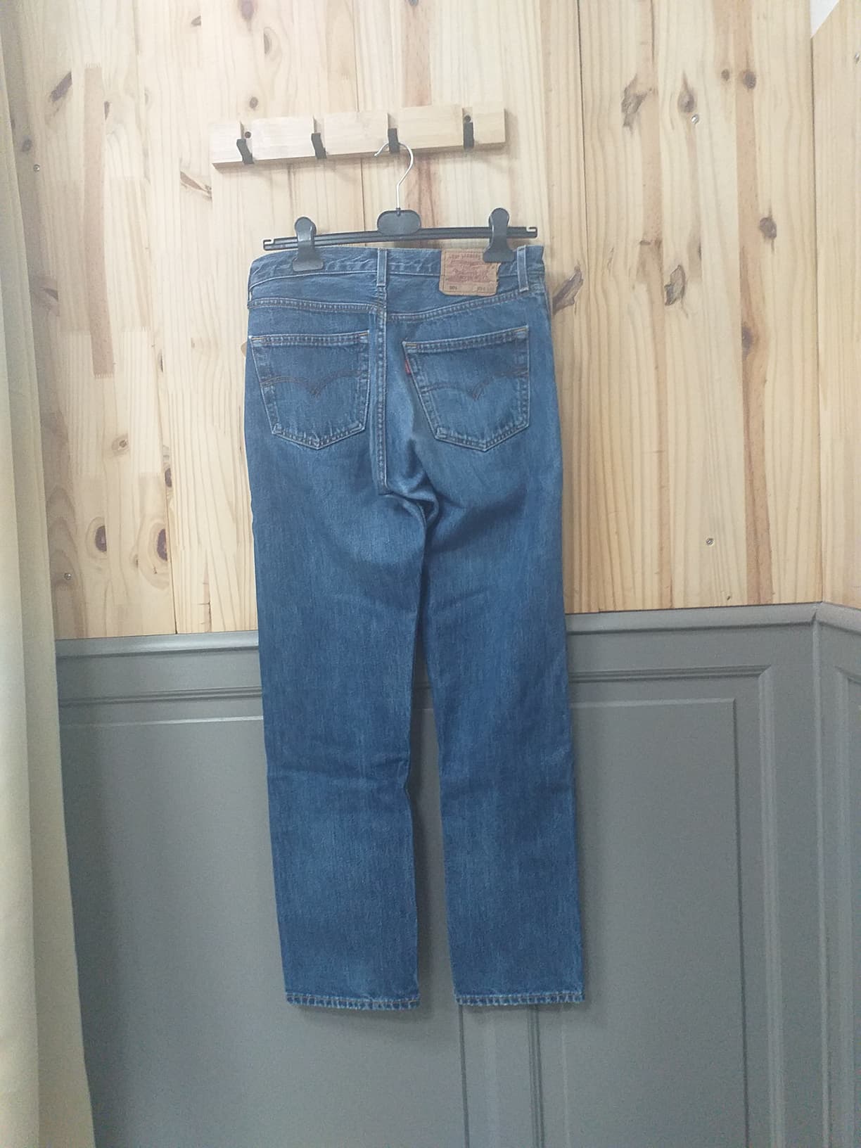 Jean W33-L32 Bleu Coton Unisexe Levi's - vue arrière | Friperie Vintage Seconde Cool Frip