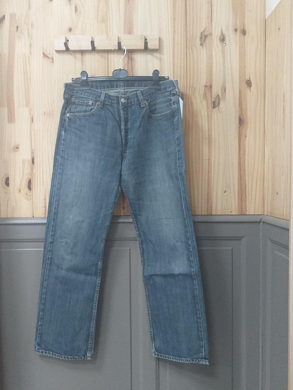 Jean W36-L32 Bleu Pétrole Coton Unisexe Levi's - vue devant | Friperie Vintage Seconde Cool Frip