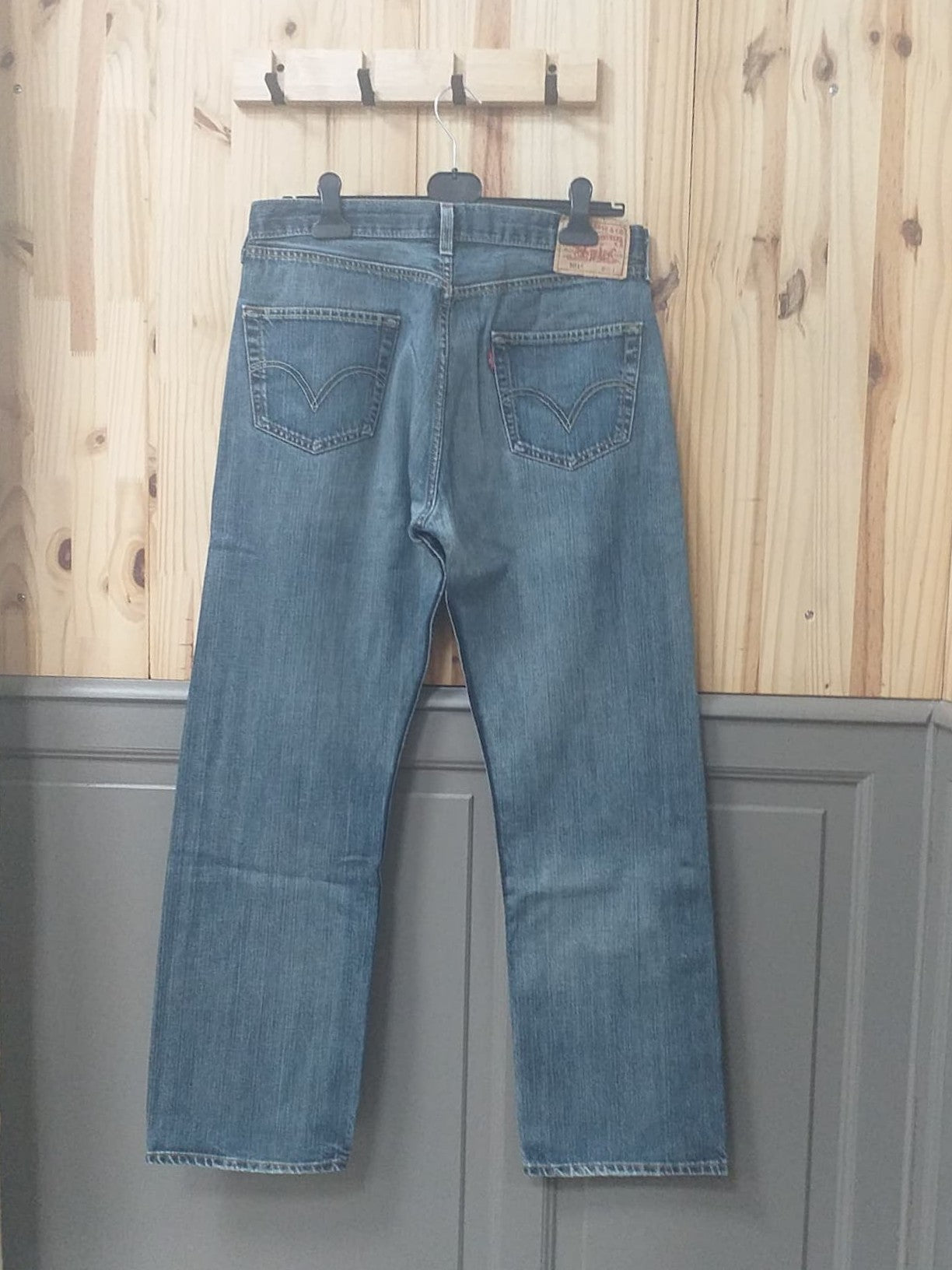 Jean W36-L32 Bleu Pétrole Coton Unisexe Levi's - vue arrière I Friperie Vintage Seconde Cool Frip