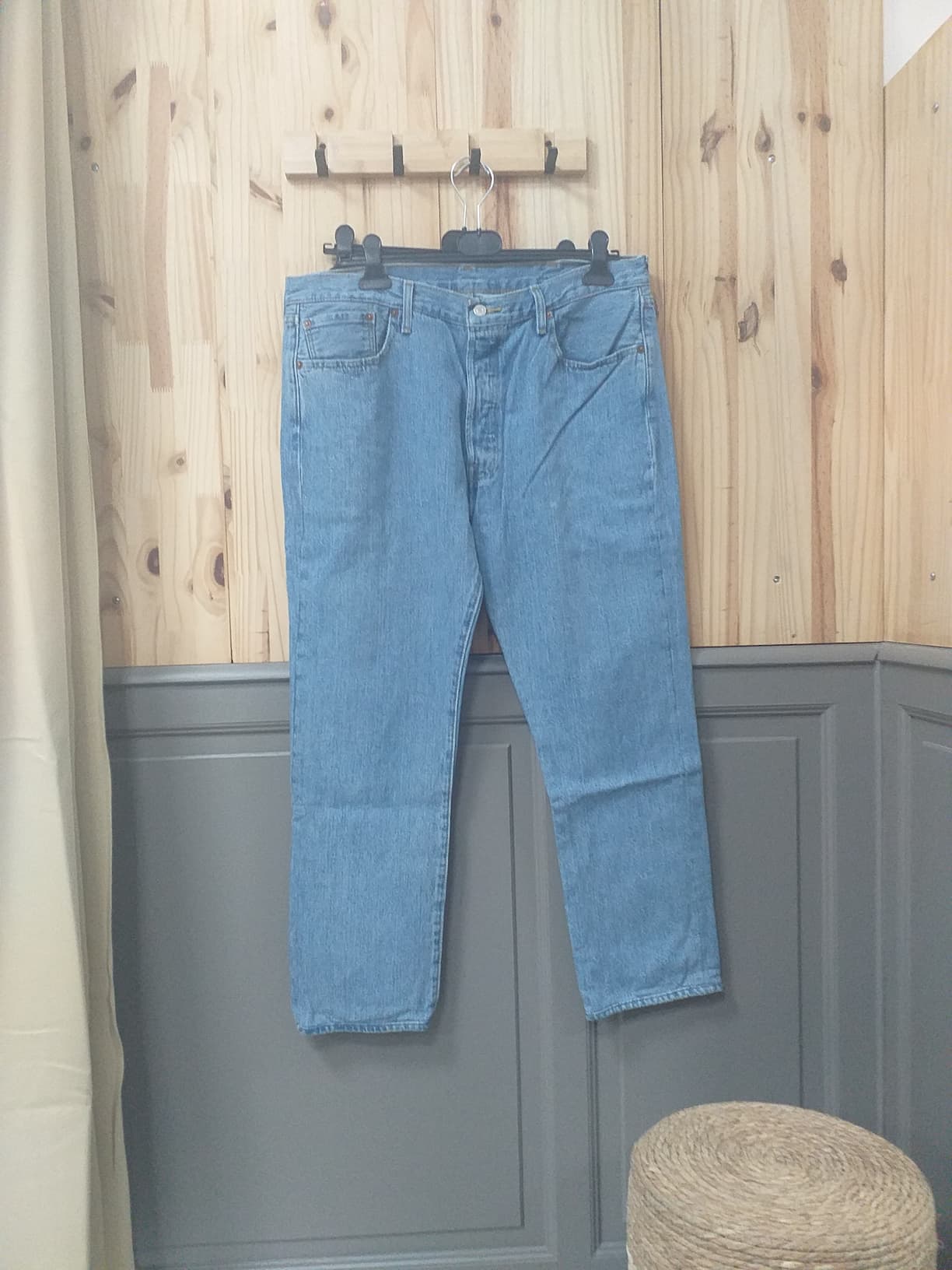 Jean W38-L32 Bleu Coton Unisexe Levi's - vue devant | Friperie Vintage Seconde Cool Frip