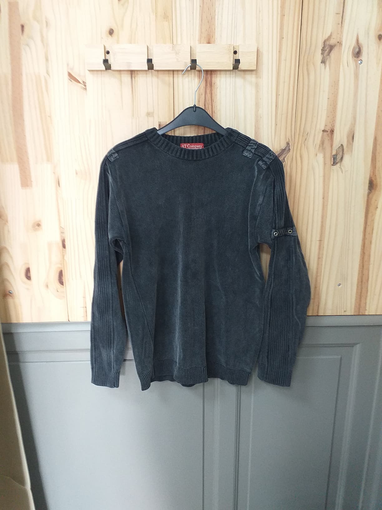 Pull Y2K Gris Coton Minimaliste S Armand Thierry | Cool Frip