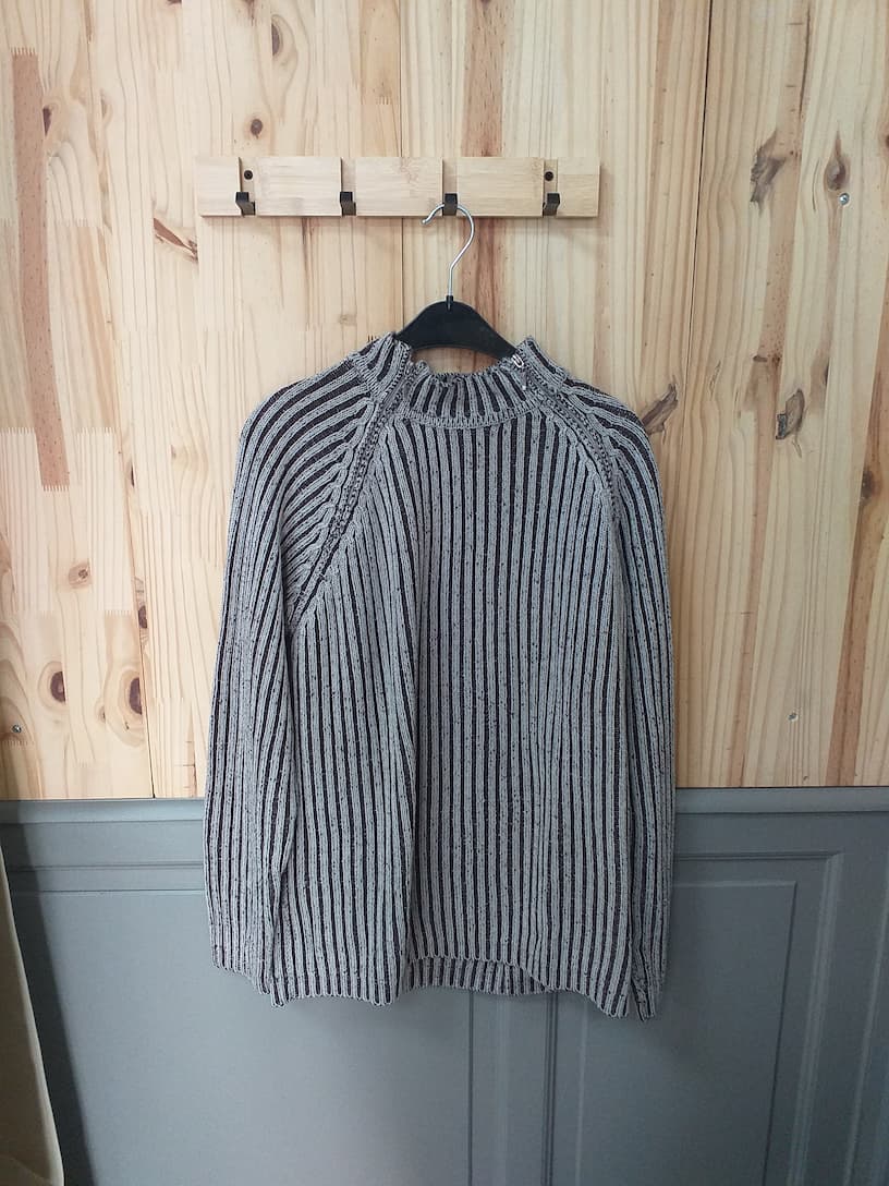 Pull Y2K Marron Acrylique Vintage M Cutting Edge | Cool Frip