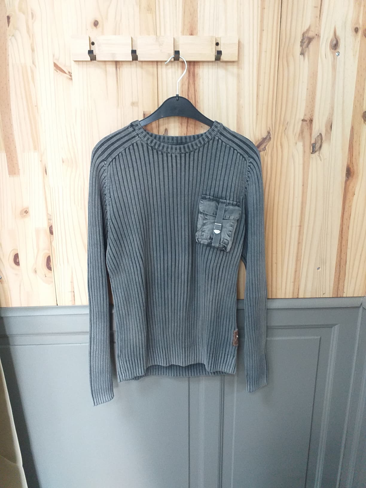 Pull Y2K Gris Coton Minimaliste L Celio | Cool Frip