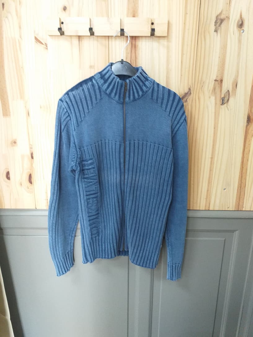 Pull Zip Y2K Bleu Coton L Quiksilver | Cool Frip