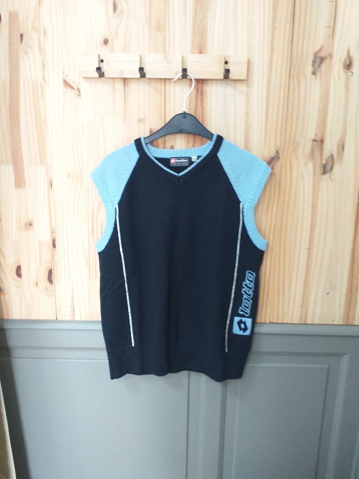 Pull Sans Manches Y2K Bleu Coton L Lotto | Cool Frip