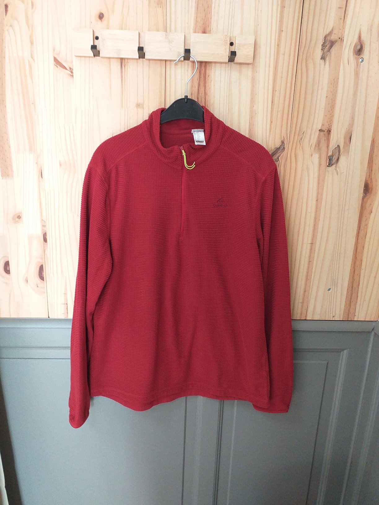 Polaire Rouge Polyester Homme XL | Friperie Vintage Seconde Cool Frip