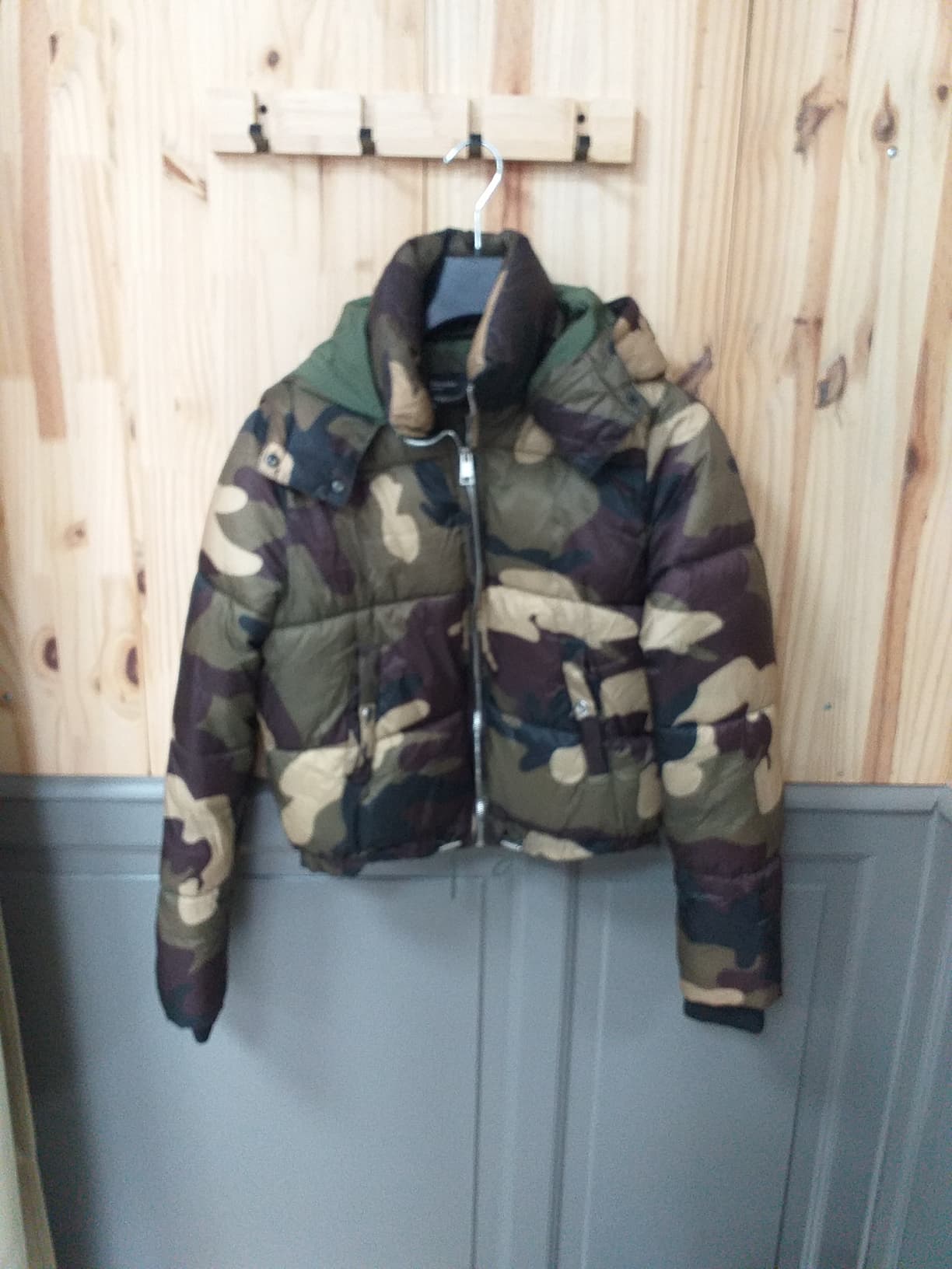 Doudoune Camouflage Polyester Femme M - vue devant | Friperie Vintage Seconde Cool Frip