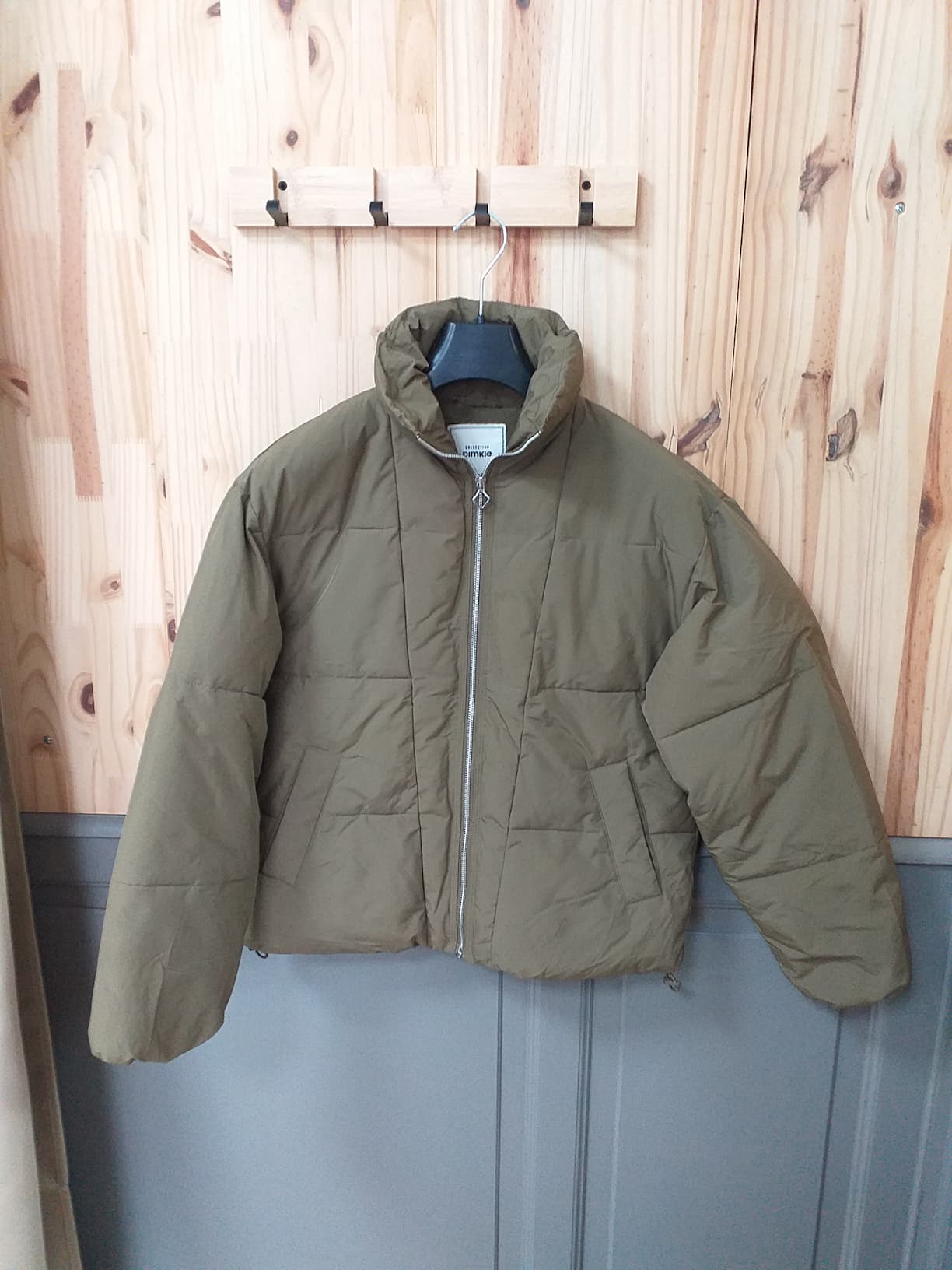 Doudoune Kaki Polyester Femme XS | Friperie Vintage Seconde Cool Frip