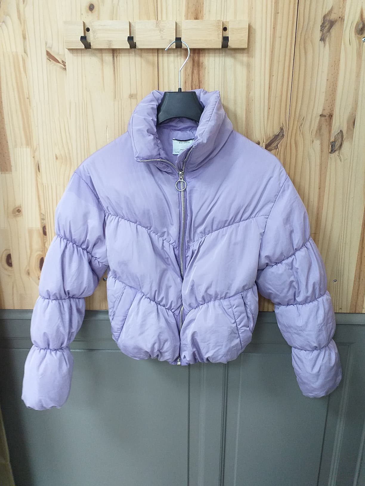 Doudoune Mauve Polyester Femme M | Friperie Vintage Seconde Cool Frip