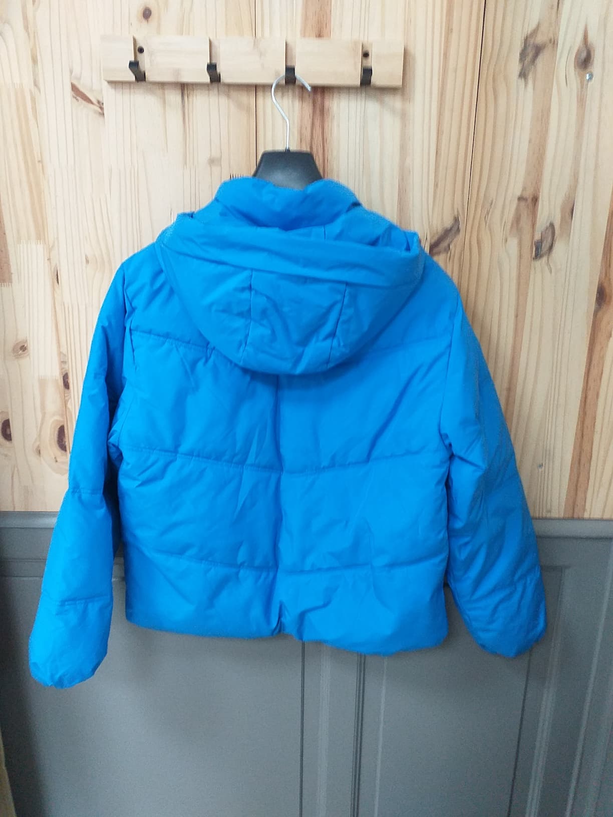 Doudoune Bleu Polyester Femme S - vue arrière | Friperie Vintage Seconde Cool Frip