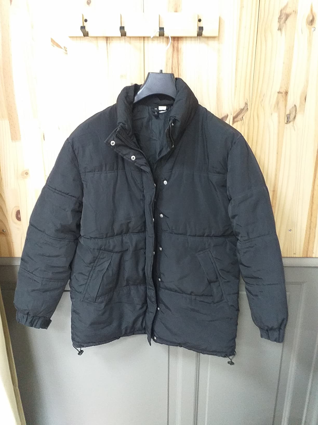 Doudoune Noir Polyester Femme M | Friperie Vintage Seconde Cool Frip