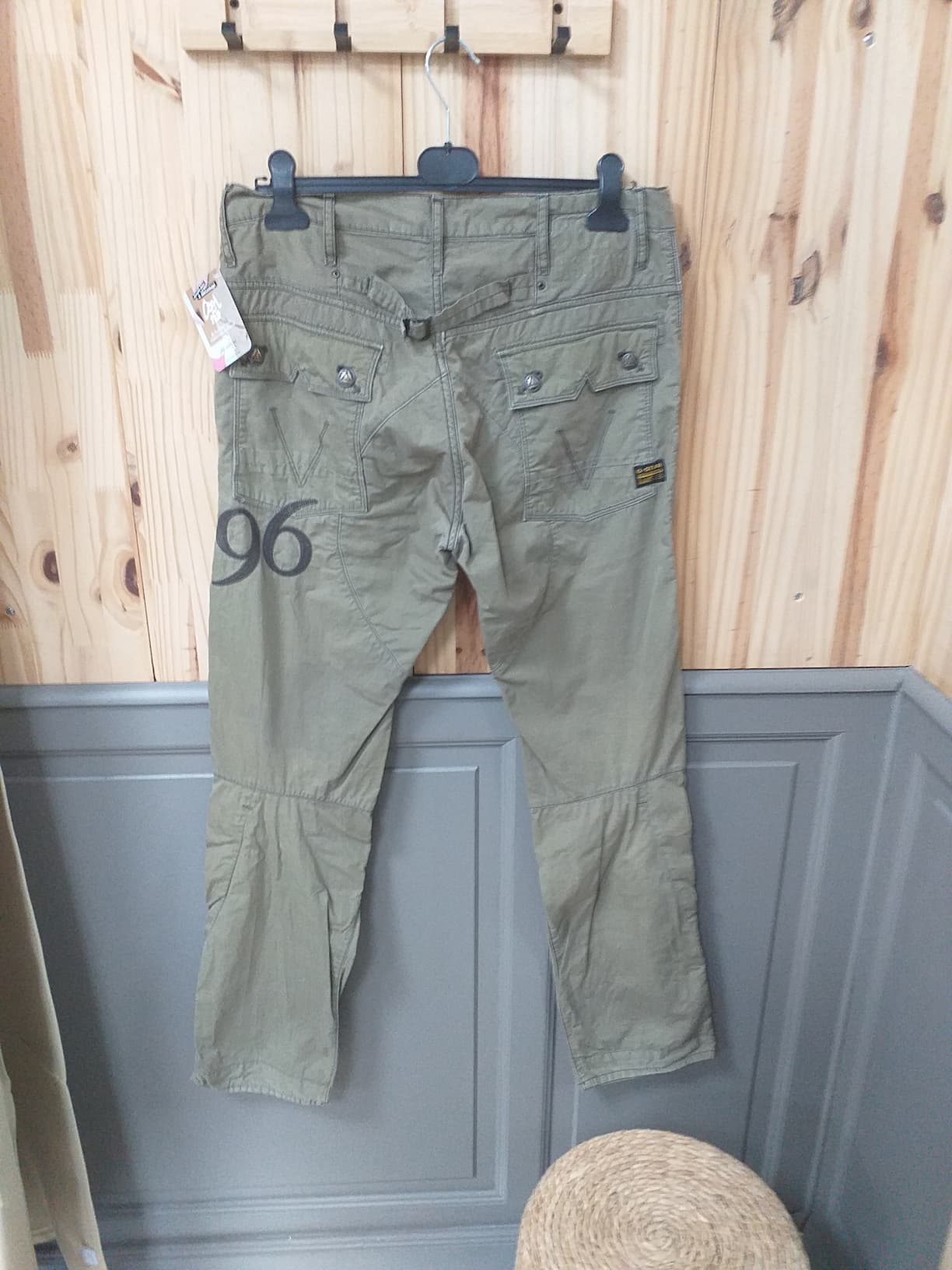 Cargo Kaki XXL G-Star - vue arrière | Friperie Vintage Seconde Cool Frip