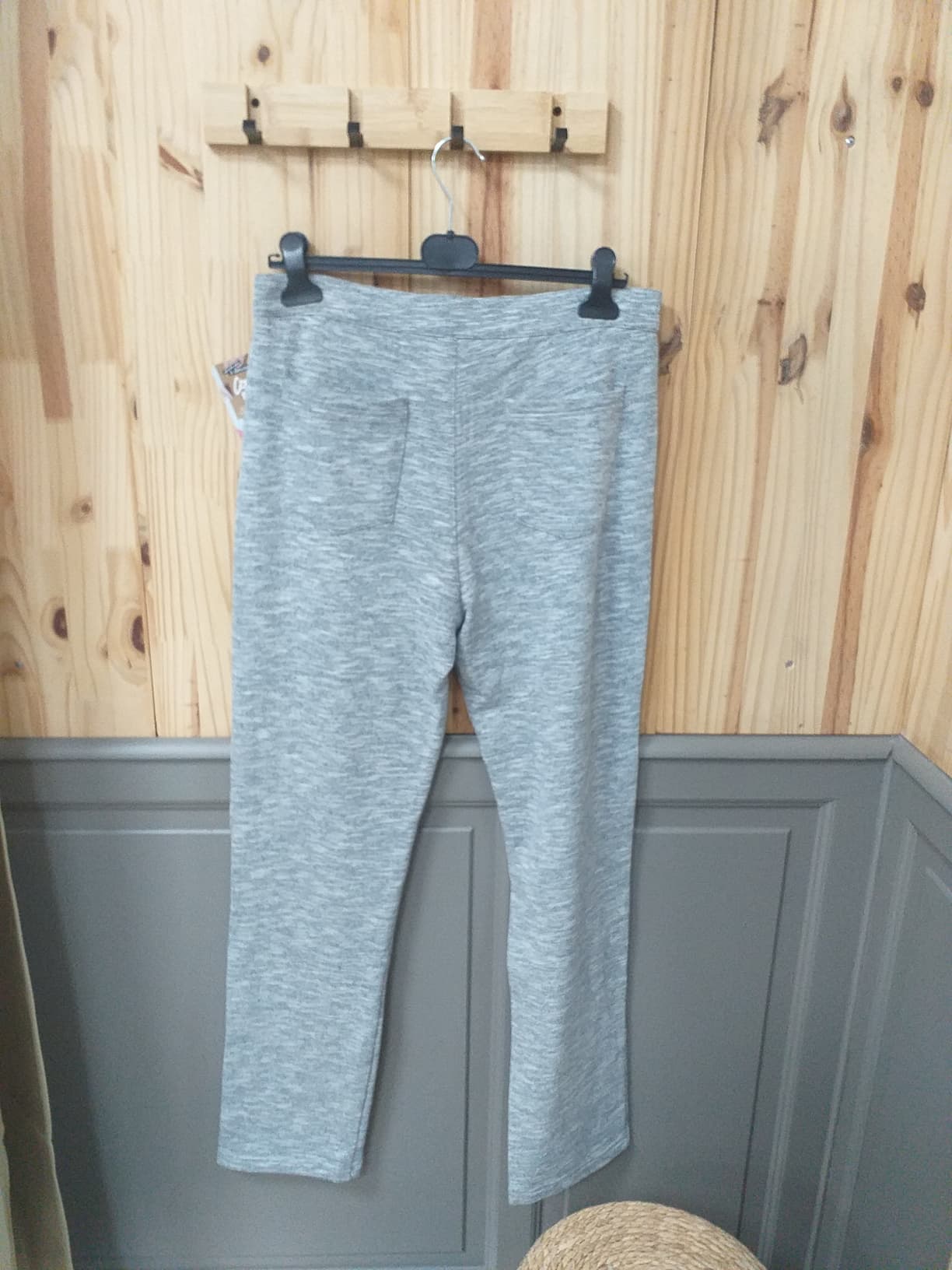 Pantalon Sport Gris Coton Polyester Homme L Kappa - vue arrière | Friperie Vintage Seconde Cool Frip