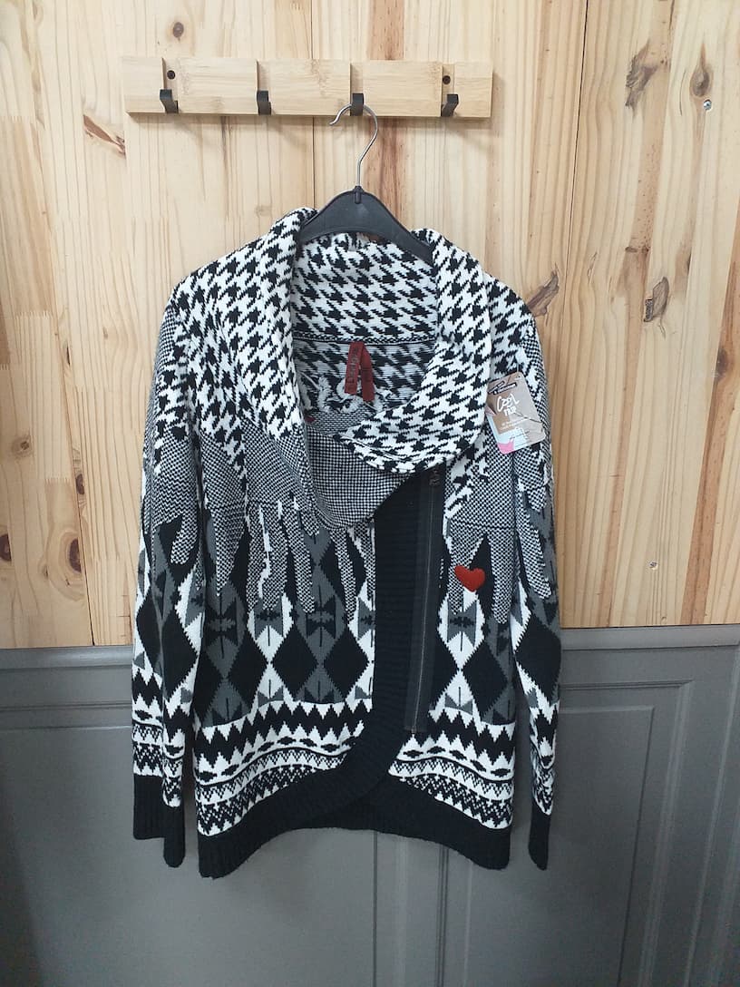 Gilet Zip Acrylique Femme XXL Desigual | Friperie Vintage Seconde Cool Frip