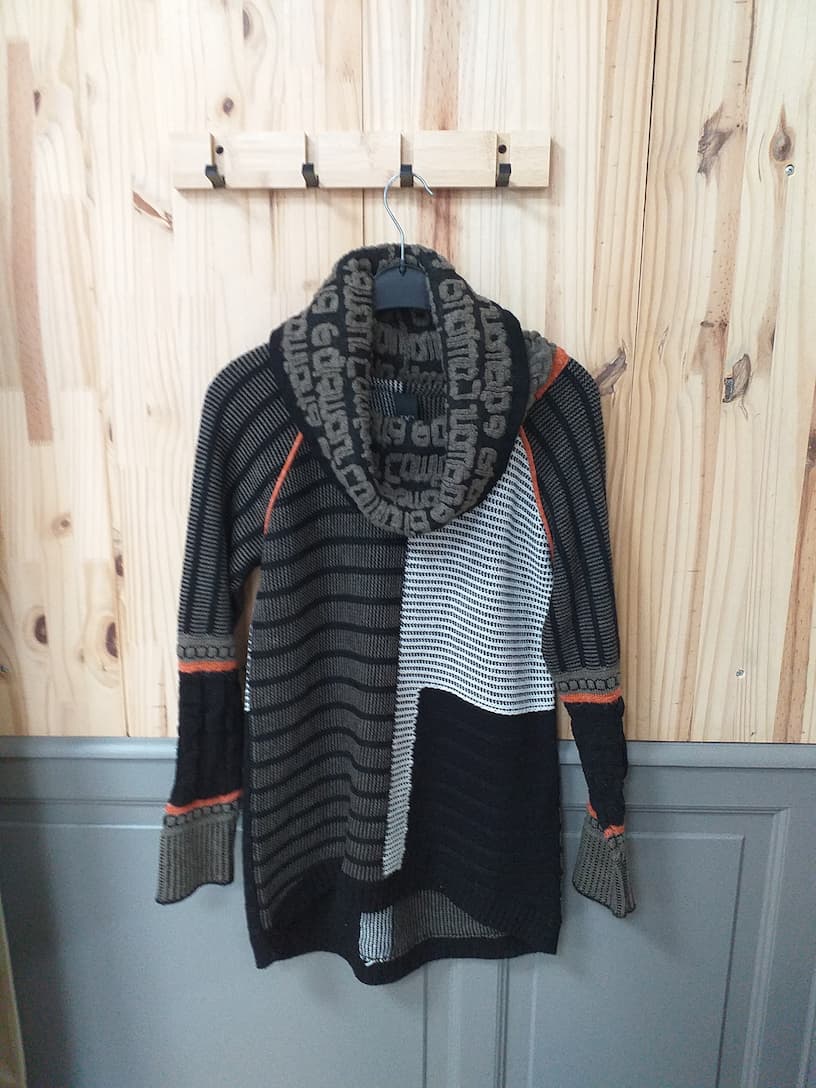 Pull Ethnique Acrylique Laine Femme M | Friperie Vintage Seconde Cool Frip