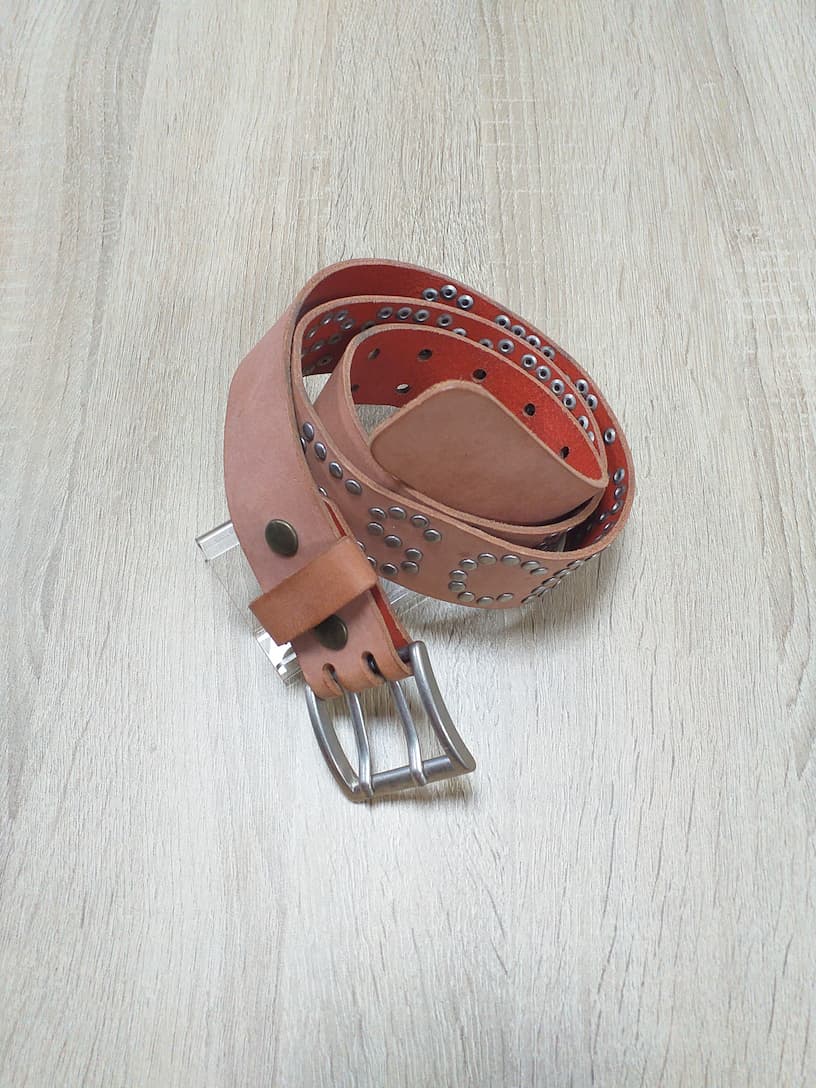 Ceinture Marron Cuir Homme 95cm | Friperie Vintage Seconde Cool Frip