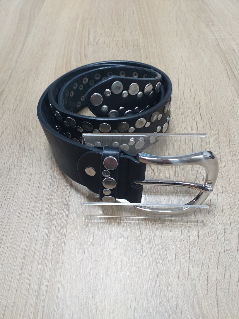 Ceinture Noire Synthétique Unisexe 85cm | Friperie Vintage Seconde Cool Frip
