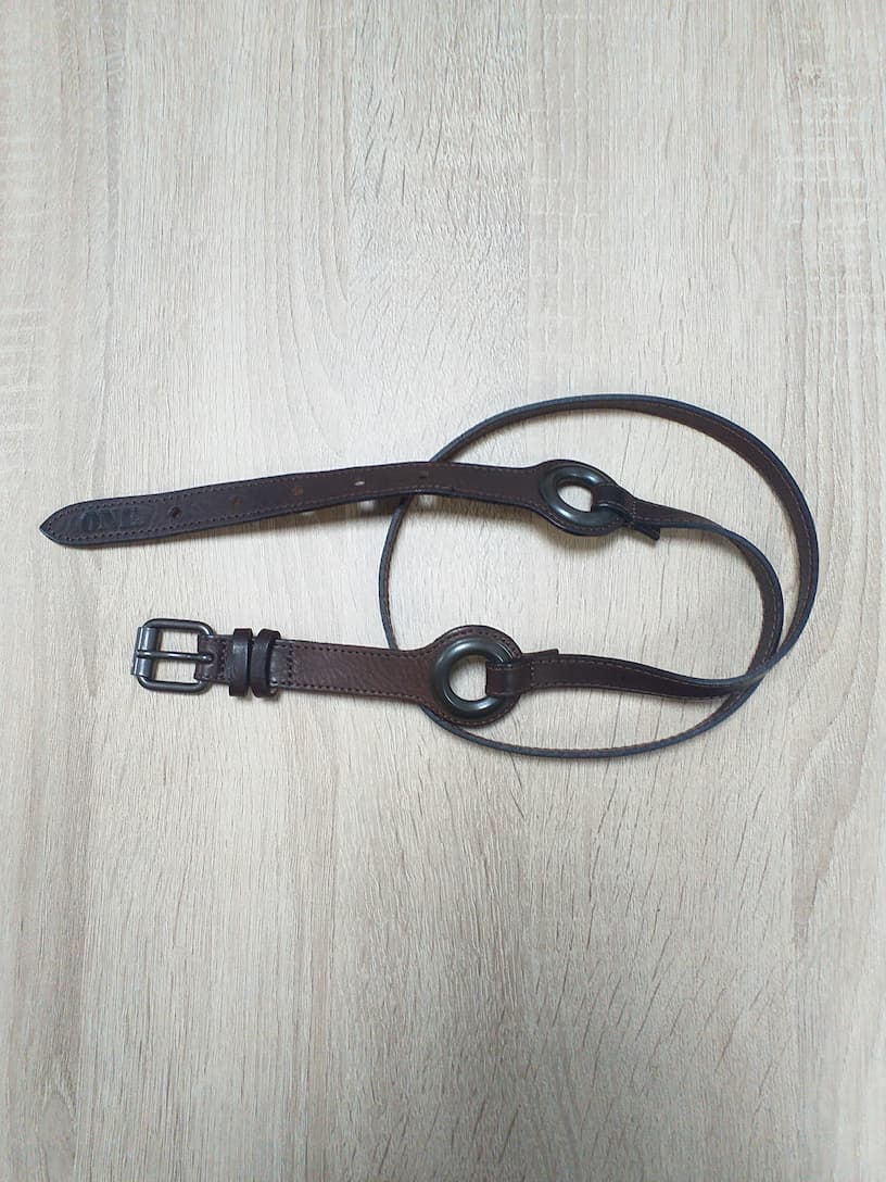 Ceinture Marron Cuir Unisexe 95cm | Friperie Vintage Seconde Cool Frip