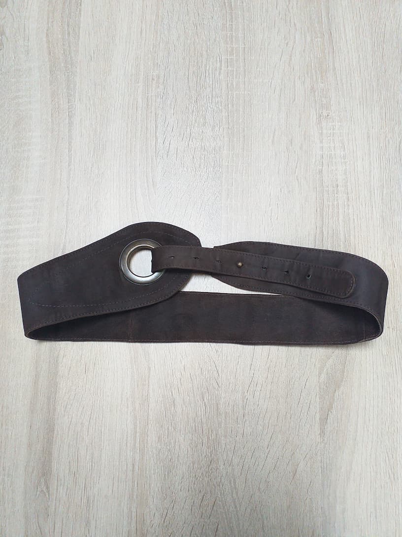 Ceinture Marron Cuir Femme 95cm | Friperie Vintage Seconde Cool Frip