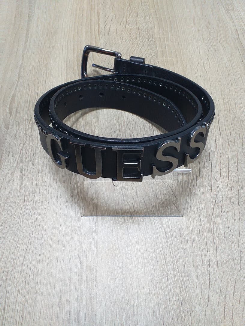 Ceinture Noire Cuir Femme 85cm | Friperie Vintage Seconde Cool Frip