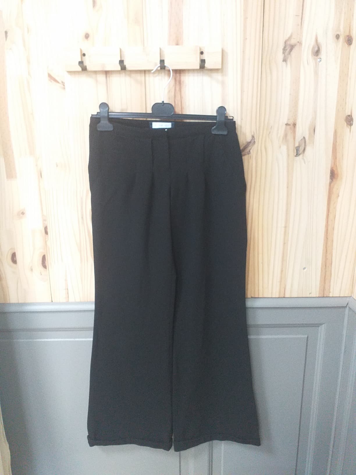 Pantalon Noir Femme 38 | Friperie Vintage Seconde Cool Frip