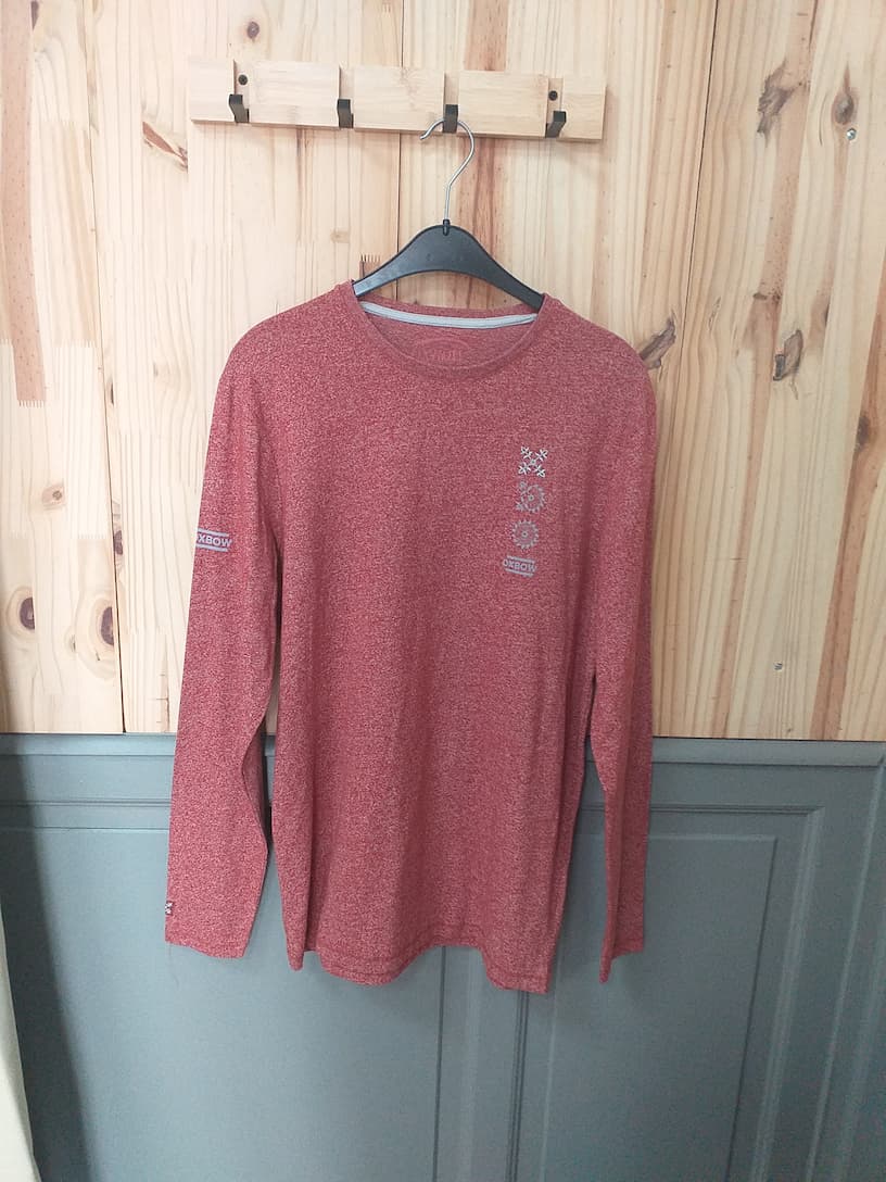 T-shirt Rouille Coton Homme L - Oxbow | Friperie Vintage Seconde Cool Frip