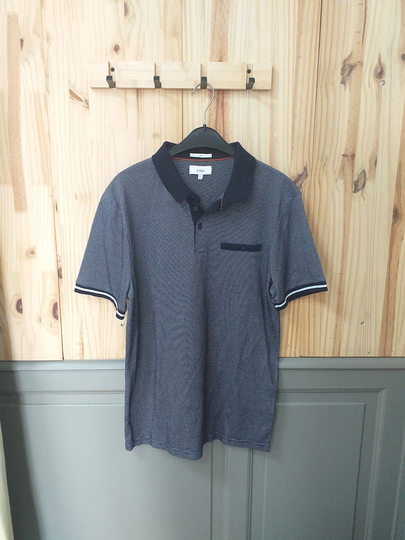 T-shirt Bleu Coton Homme L - Jules | Friperie Vintage Seconde Cool Frip