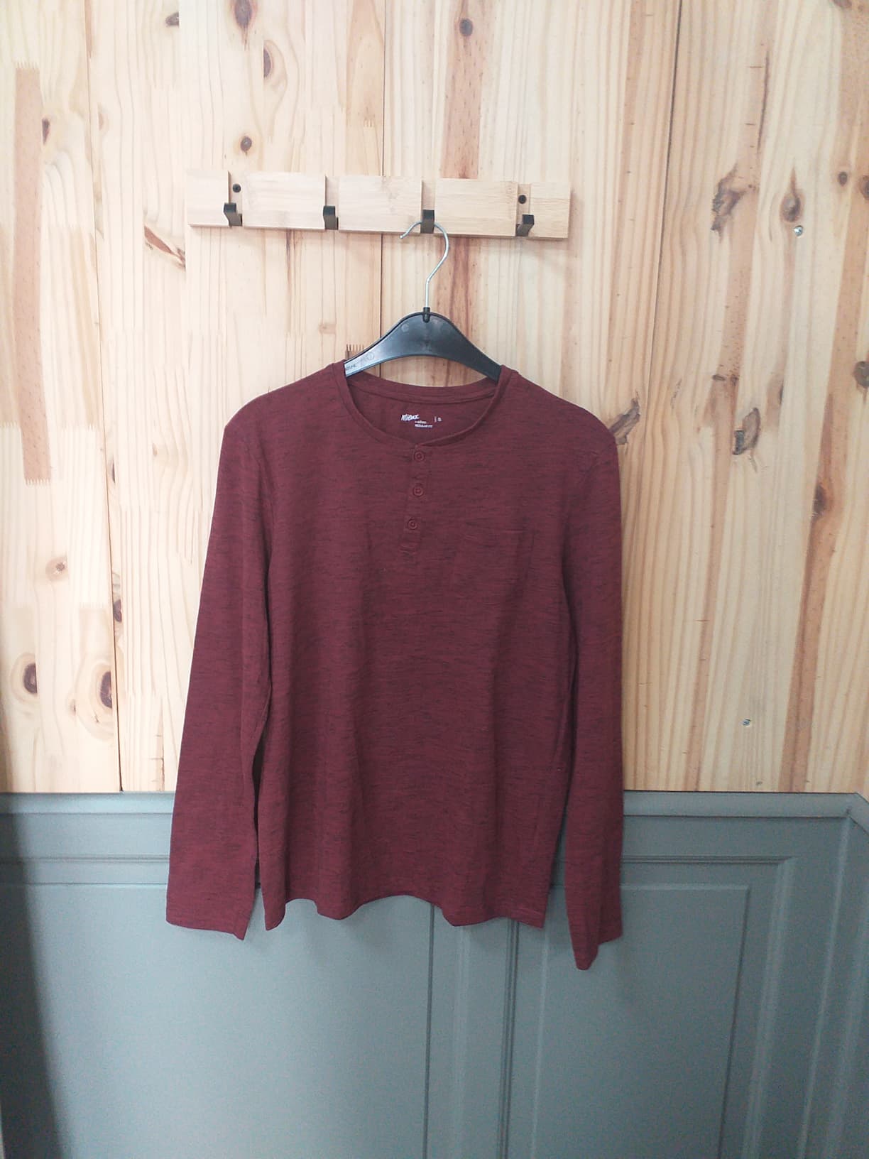 T-shirt Rouge Coton Polyester Homme S - Gemo | Friperie Vintage Seconde Cool Frip