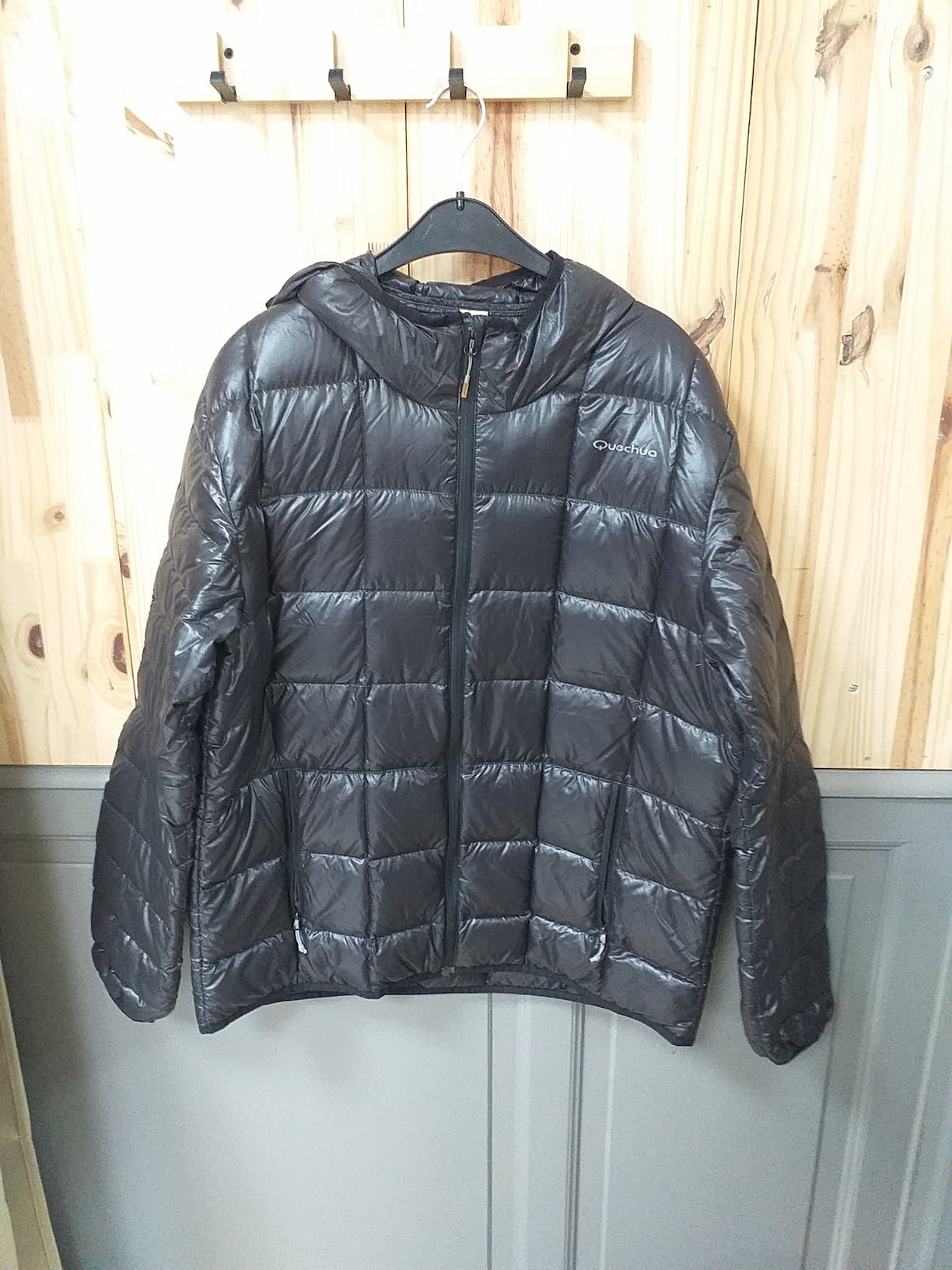 Doudoune Gris Polyester Homme XXL - vue devant | Friperie Vintage Seconde Cool Frip