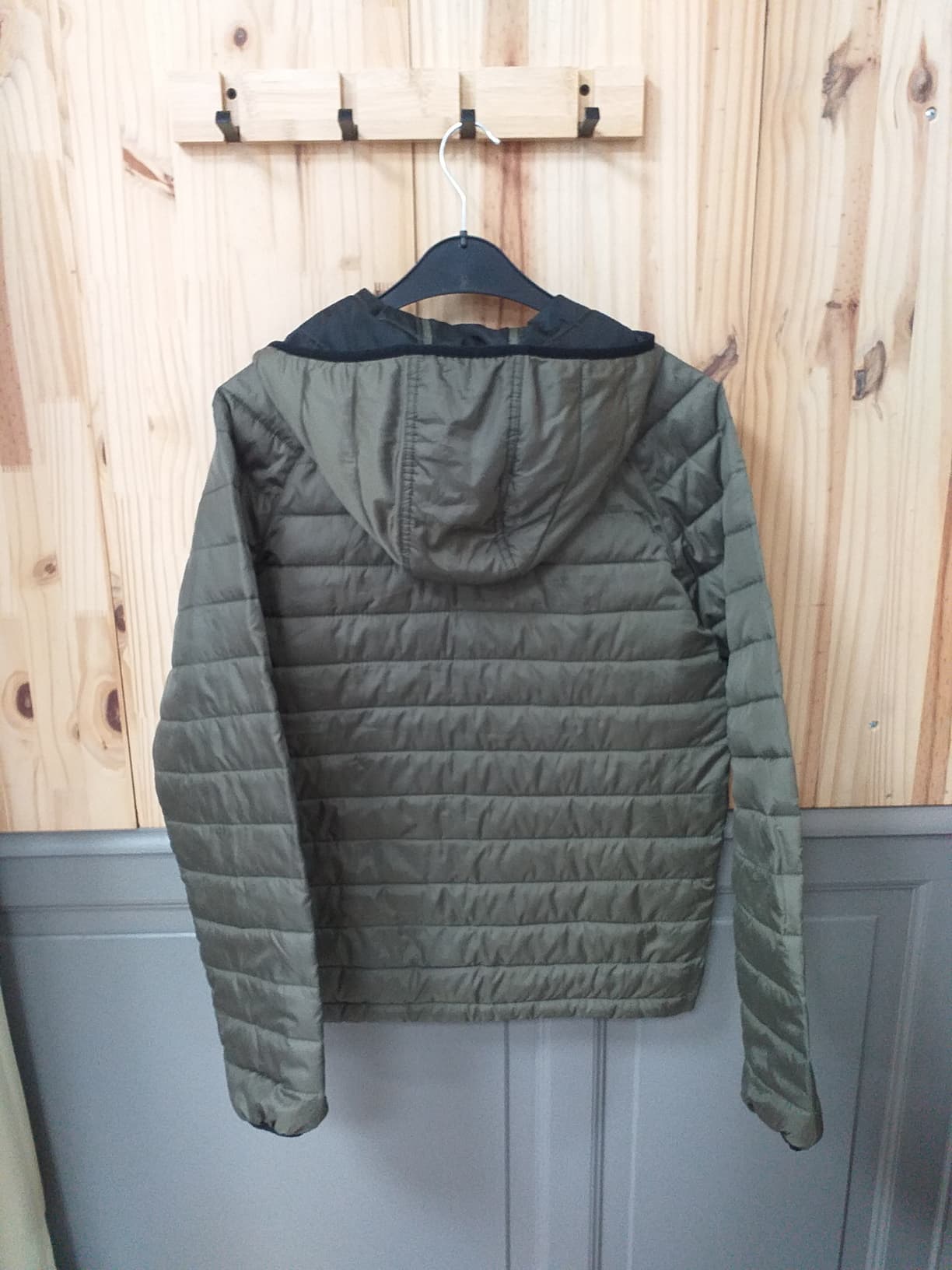 Doudoune Kaki Polyester Homme S - vue arrière | Friperie Vintage Seconde Cool Frip