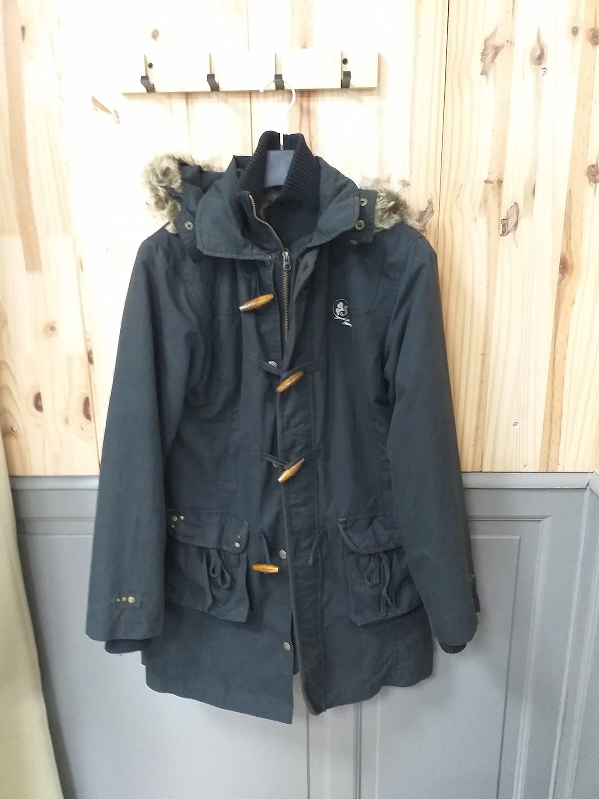 Doudoune Noir Polyester Femme L | Friperie Vintage Seconde Cool Frip