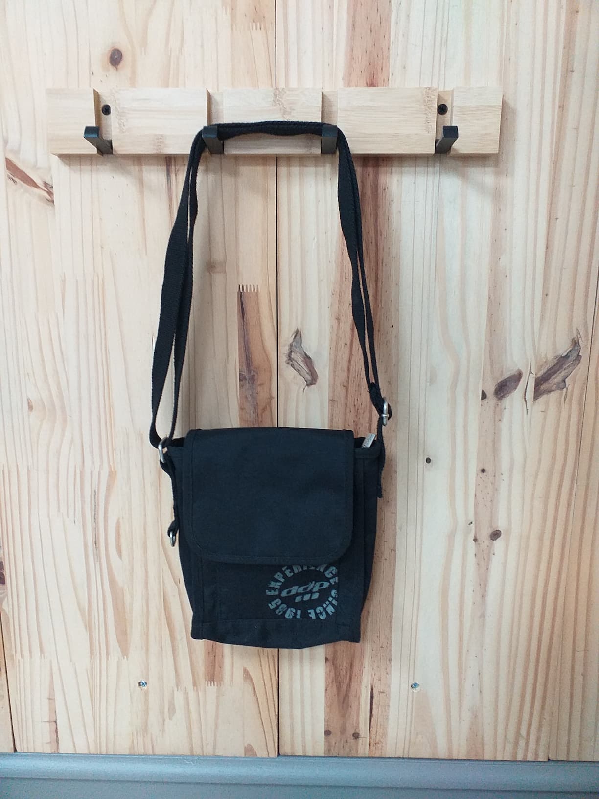 Sac bandoulière Noir Polyester Unisexe | Friperie Vintage Seconde Cool Frip